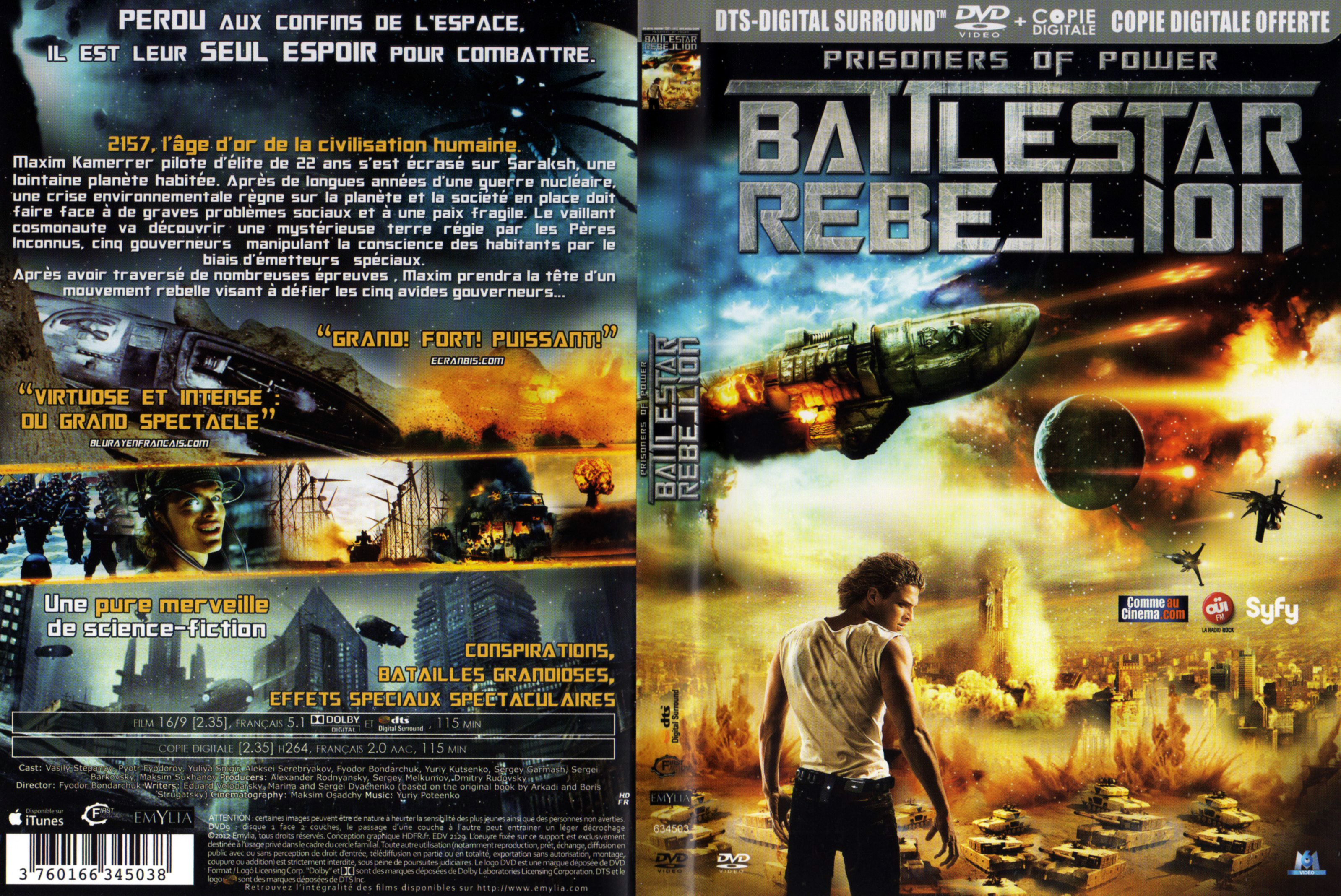 Jaquette DVD Battlestar Rebellion