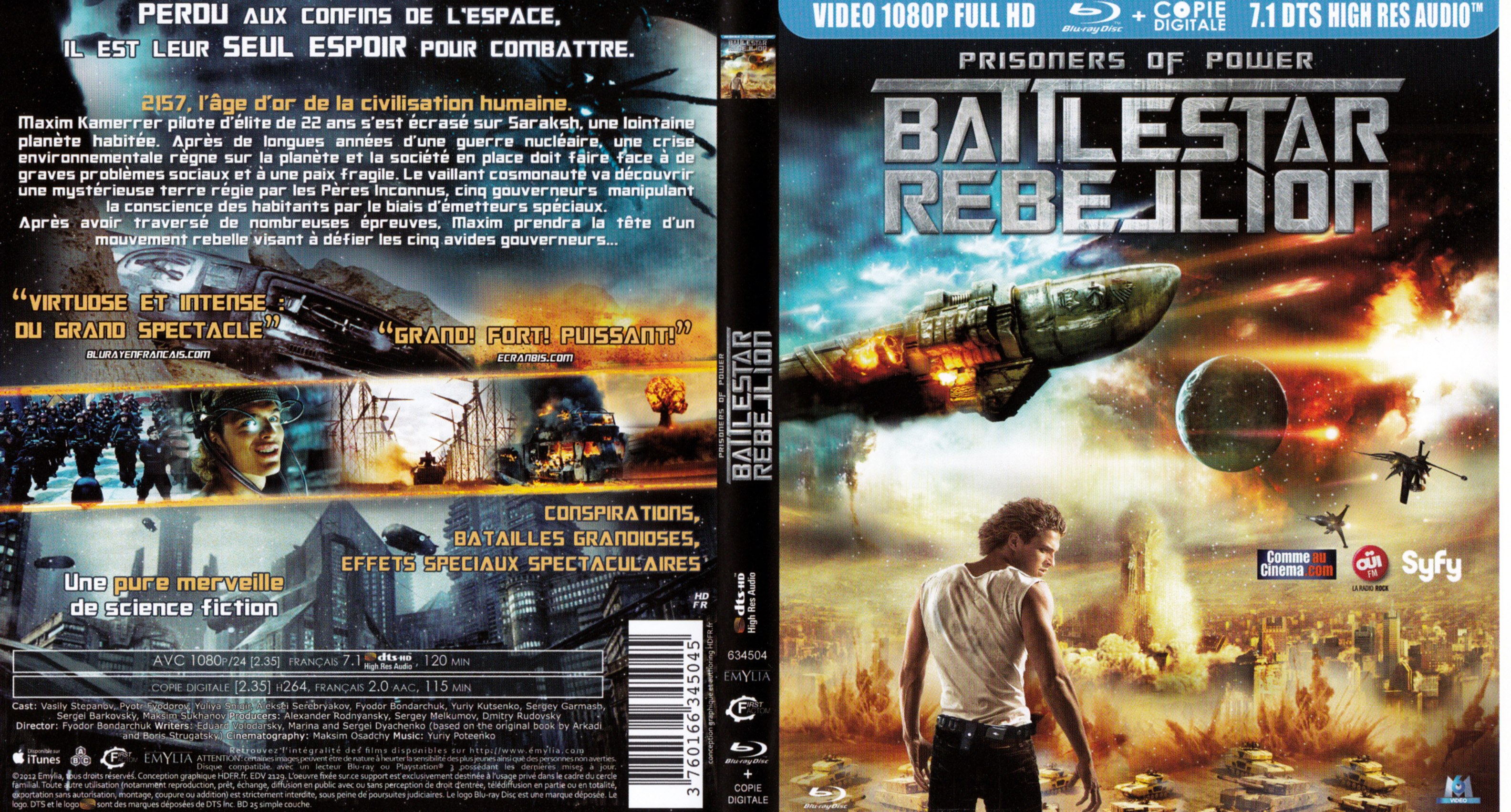 Jaquette DVD Battlestar Rebellion (BLU-RAY)