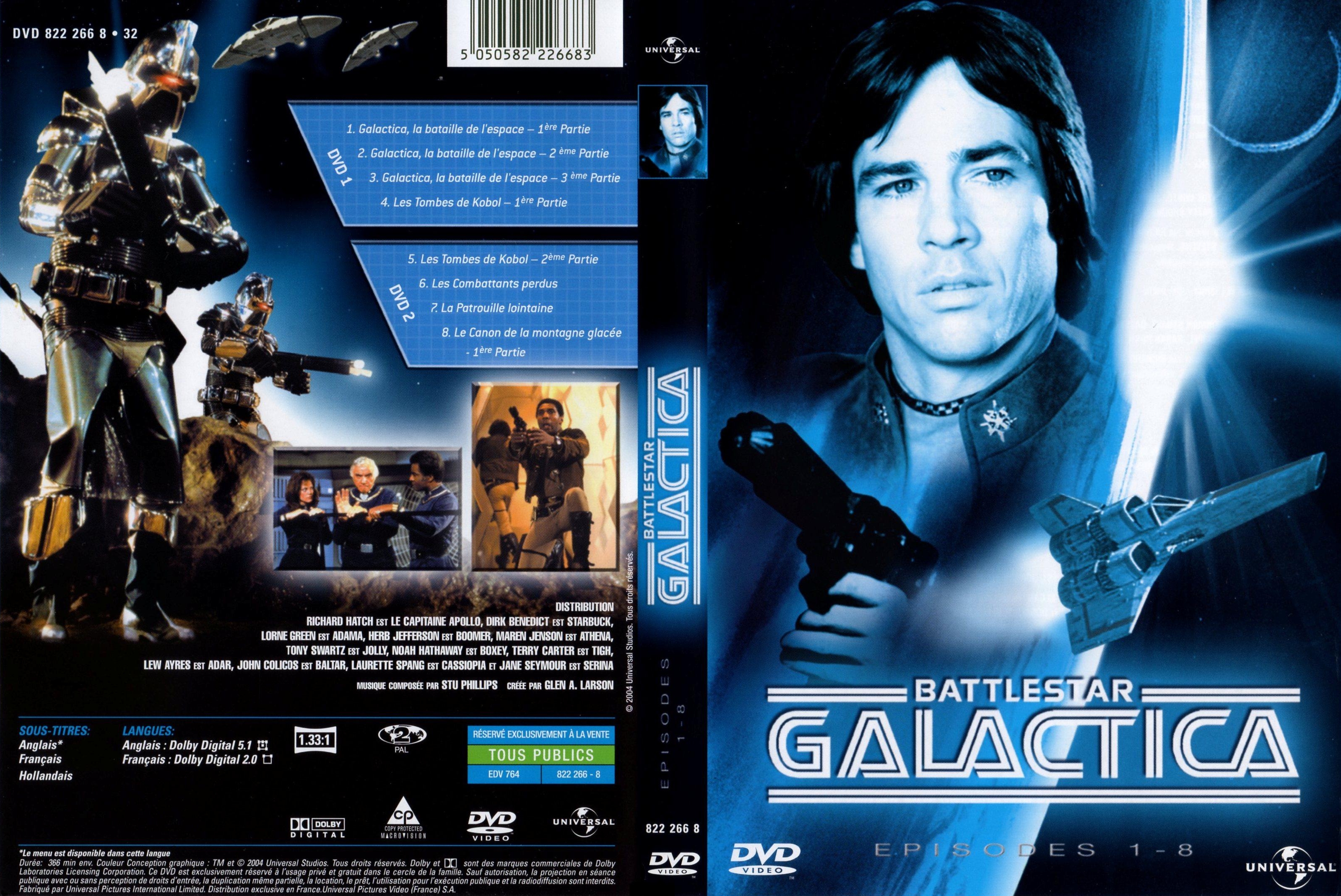 Jaquette DVD Battlestar galactica DVD 1 et 2