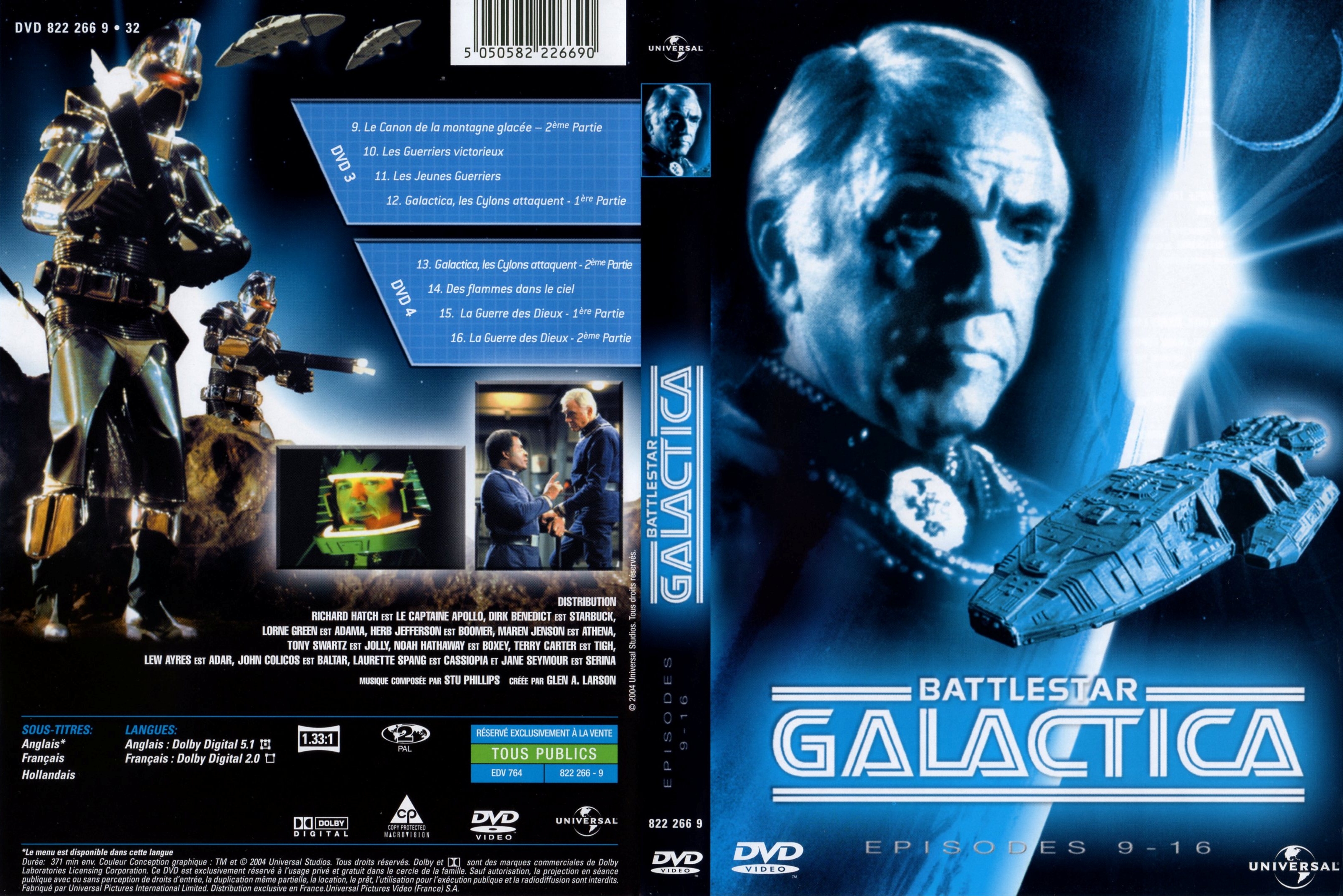 Jaquette DVD Battlestar galactica DVD 3 et 4