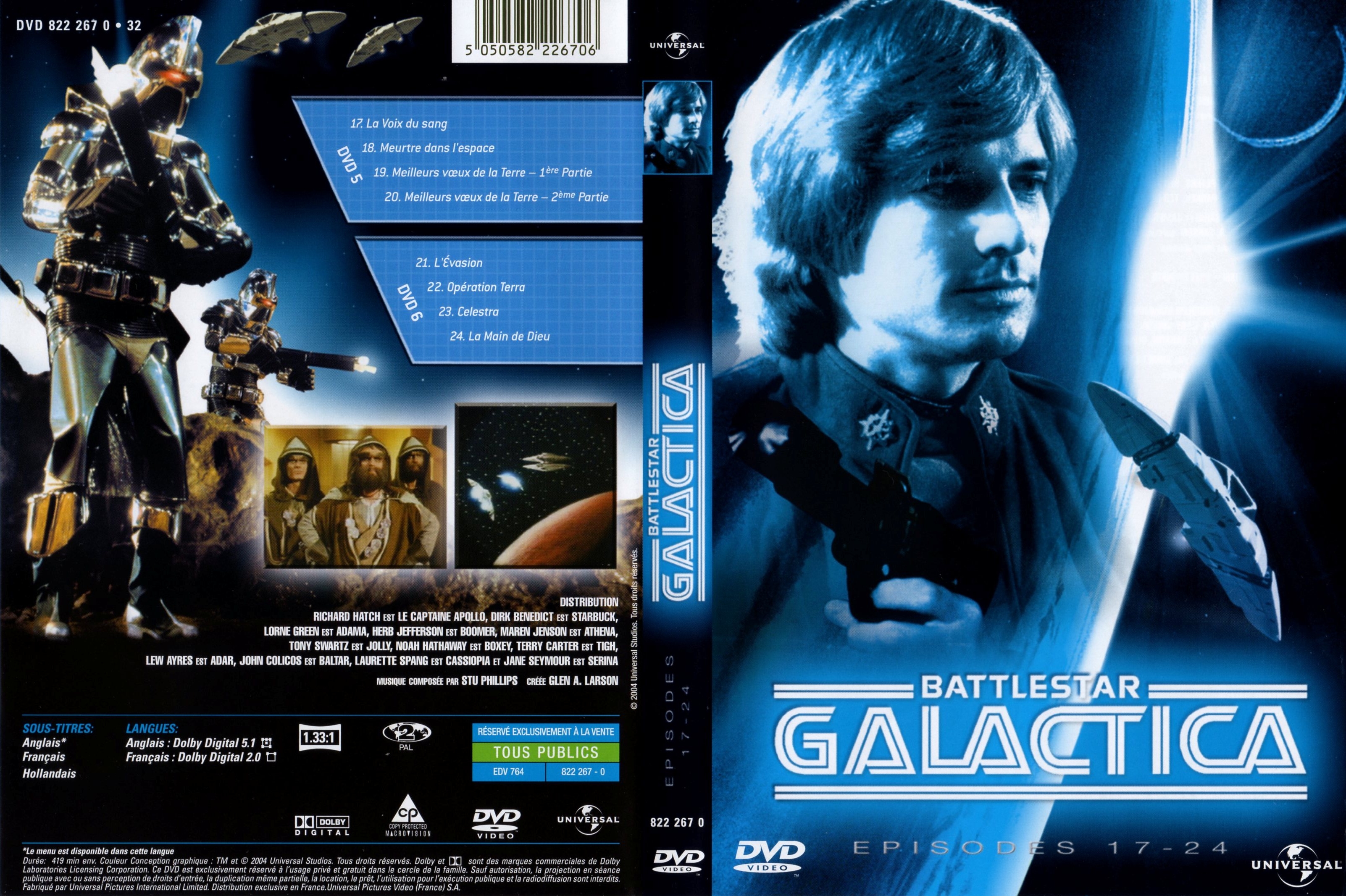 Jaquette DVD Battlestar galactica DVD 5 et 6