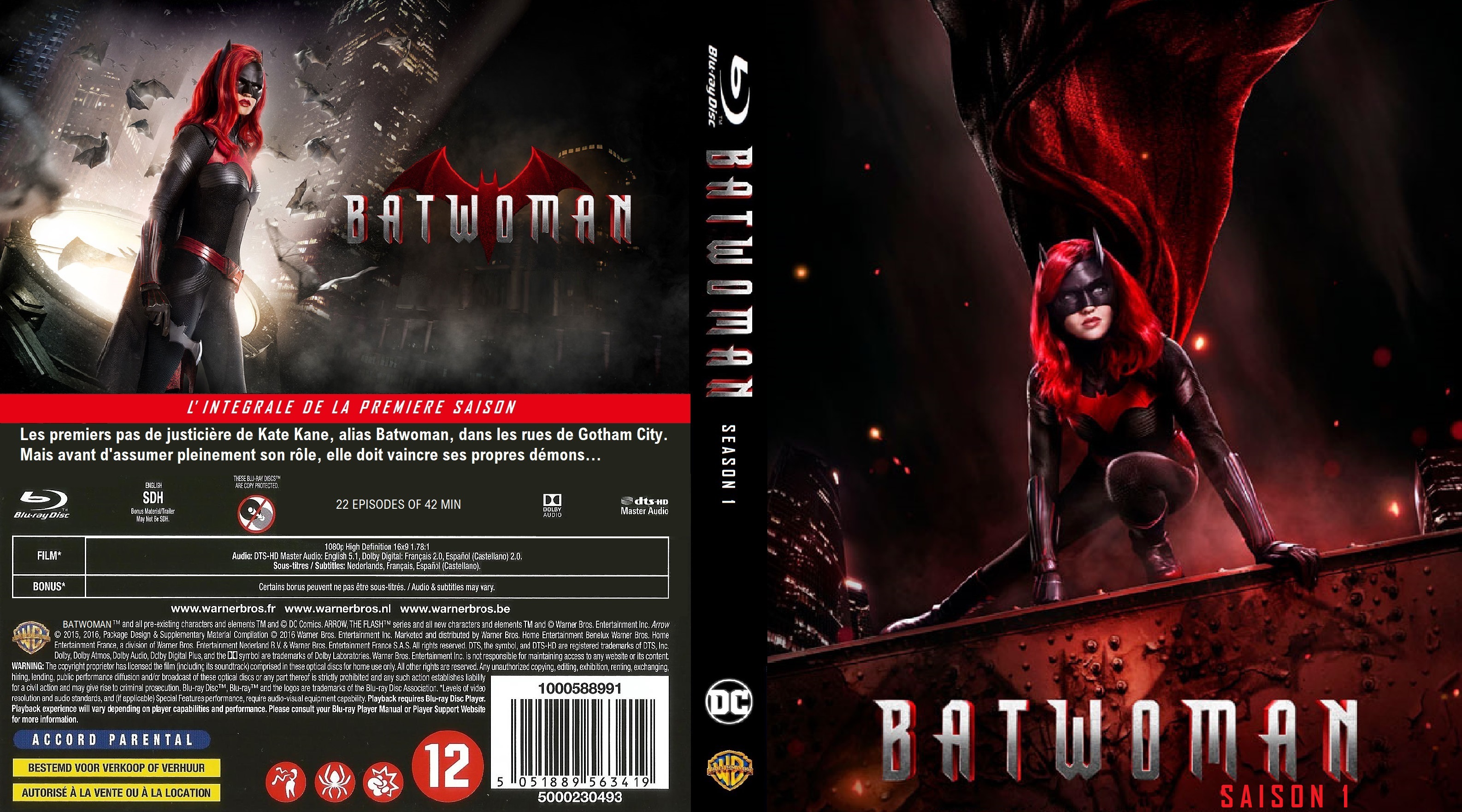 Jaquette DVD Batwoman Saison 1 Blu-ray custom