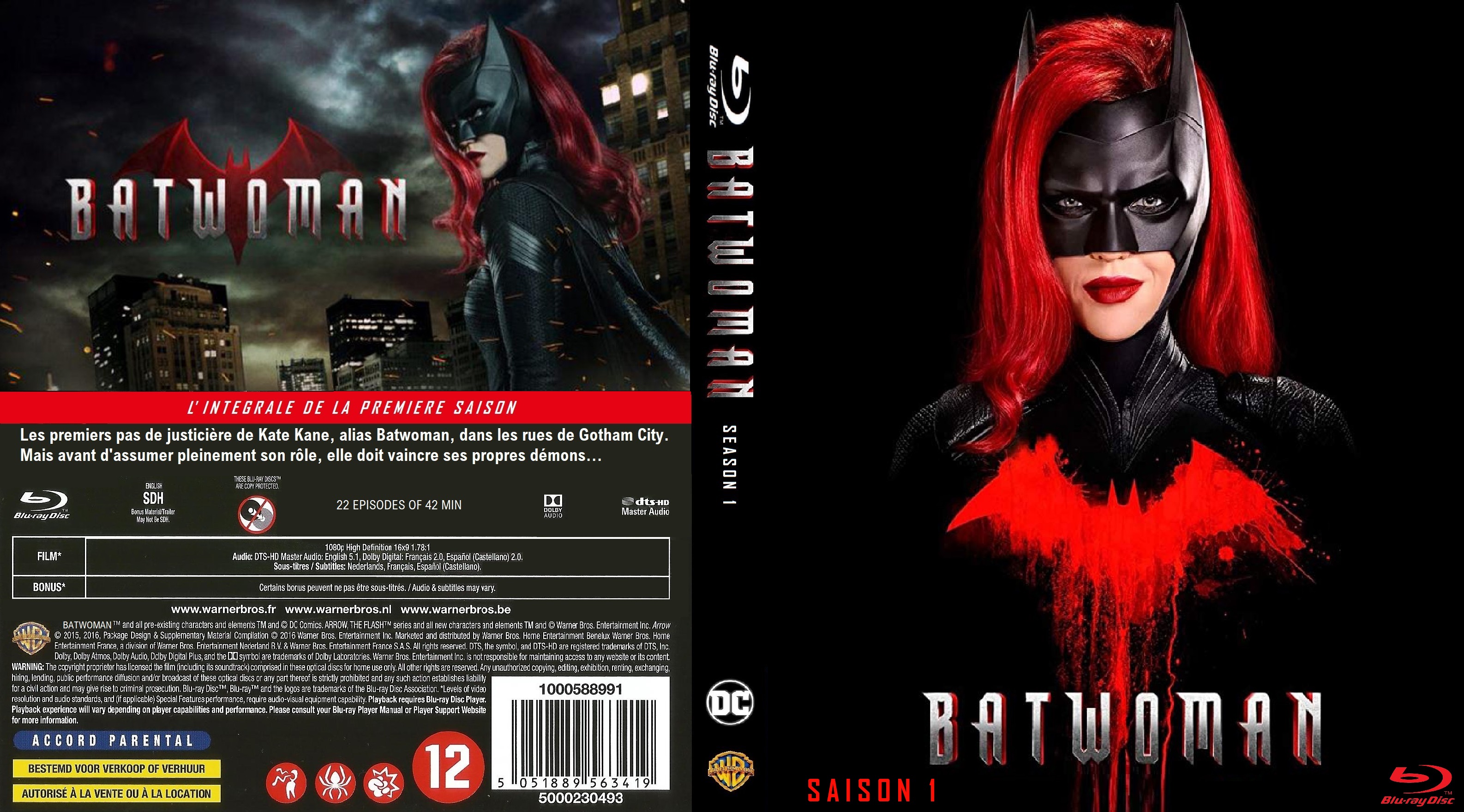 Jaquette DVD Batwoman Saison 1 Blu-ray custom v2