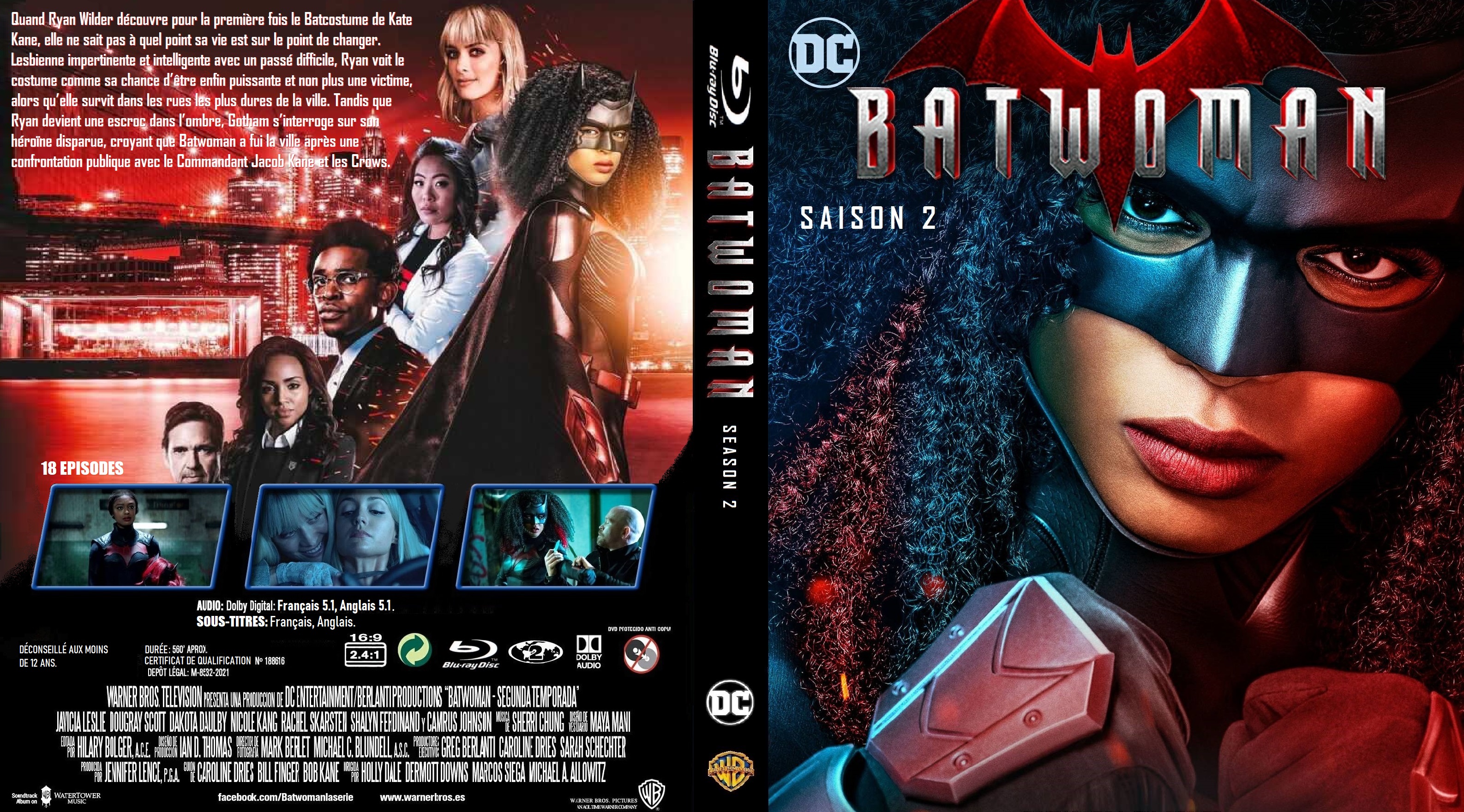 Jaquette DVD Batwoman Saison 2 Blu-ray custom