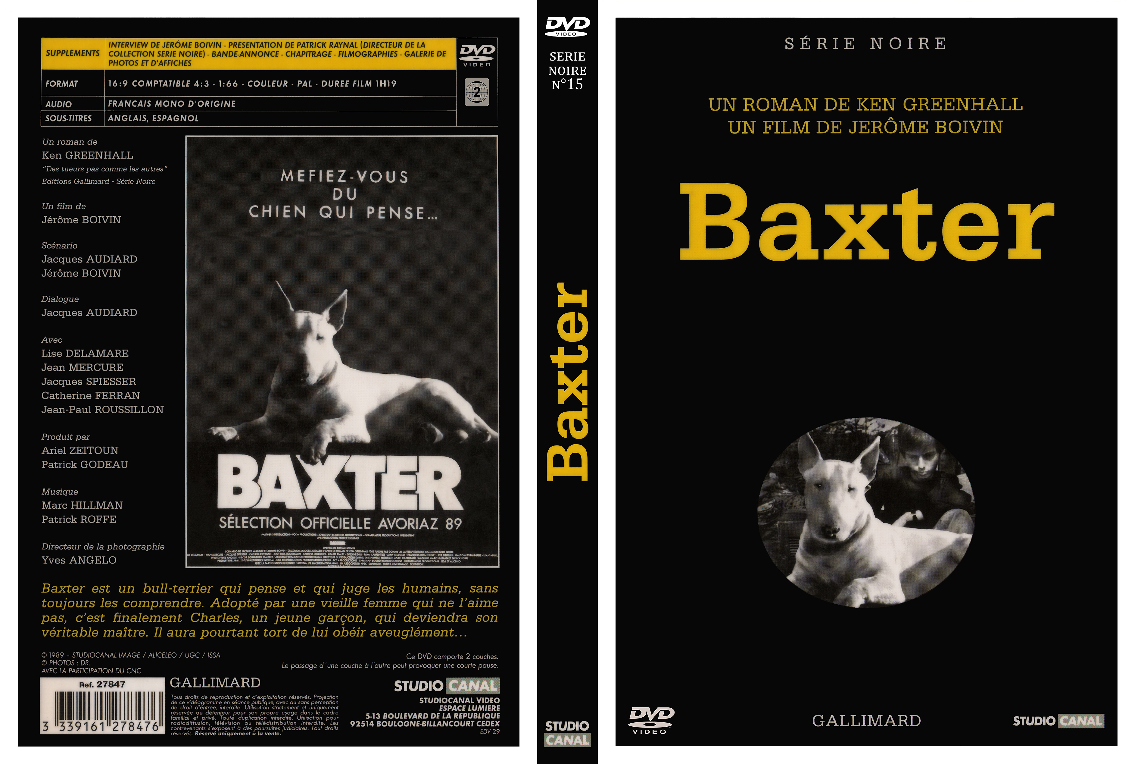 Jaquette DVD Baxter custom