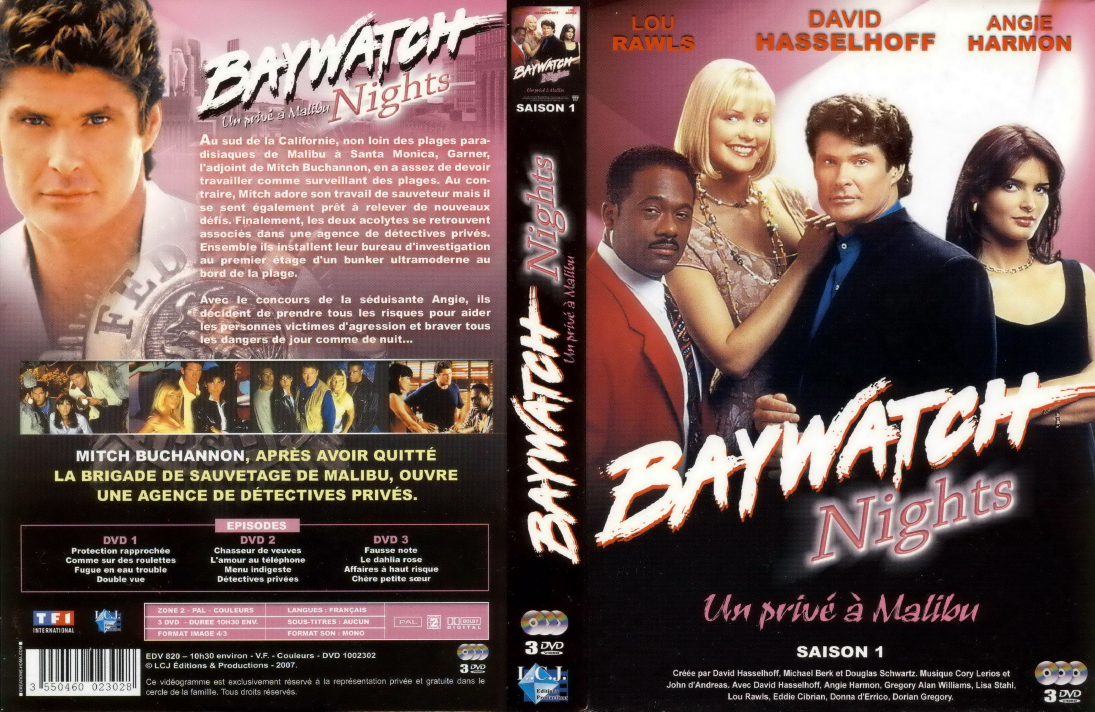 Jaquette DVD Baywatch Nights - Un priv  Malibu Saison 1