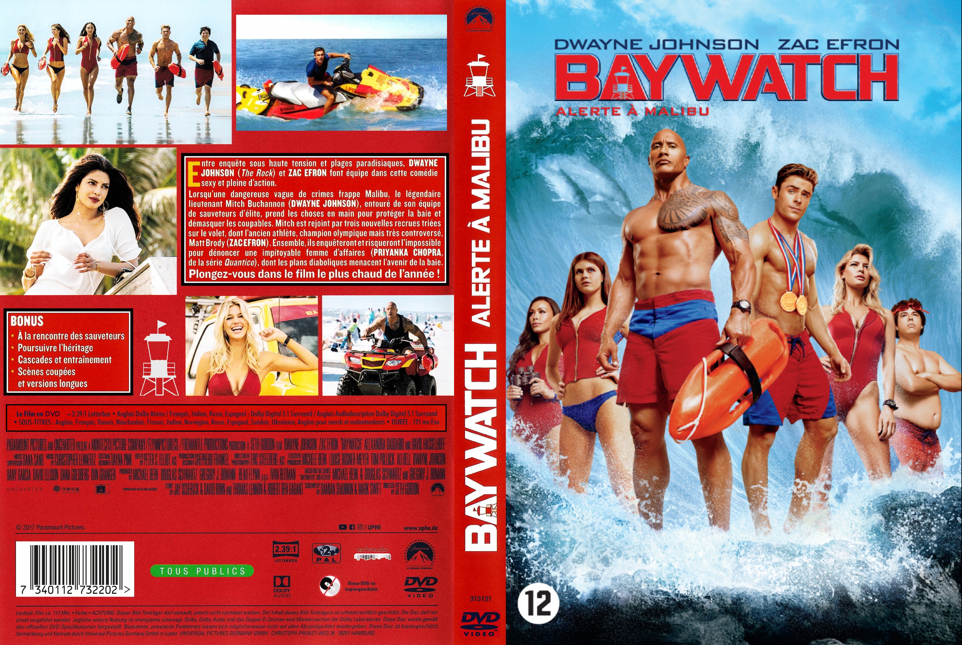 Jaquette DVD Baywatch - Alerte  Malibu custom