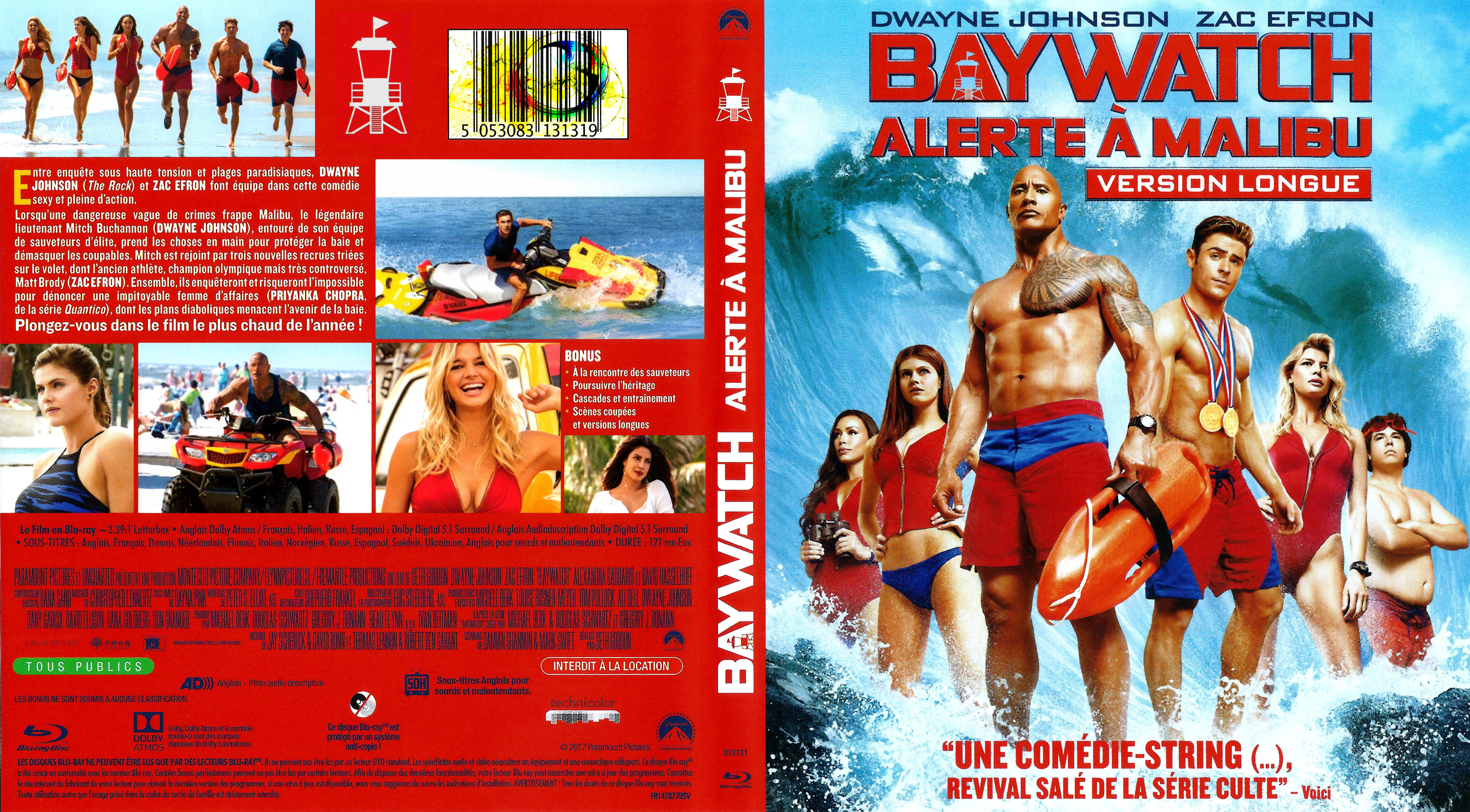Jaquette DVD Baywatch alerte  malibu (BLU-RAY)