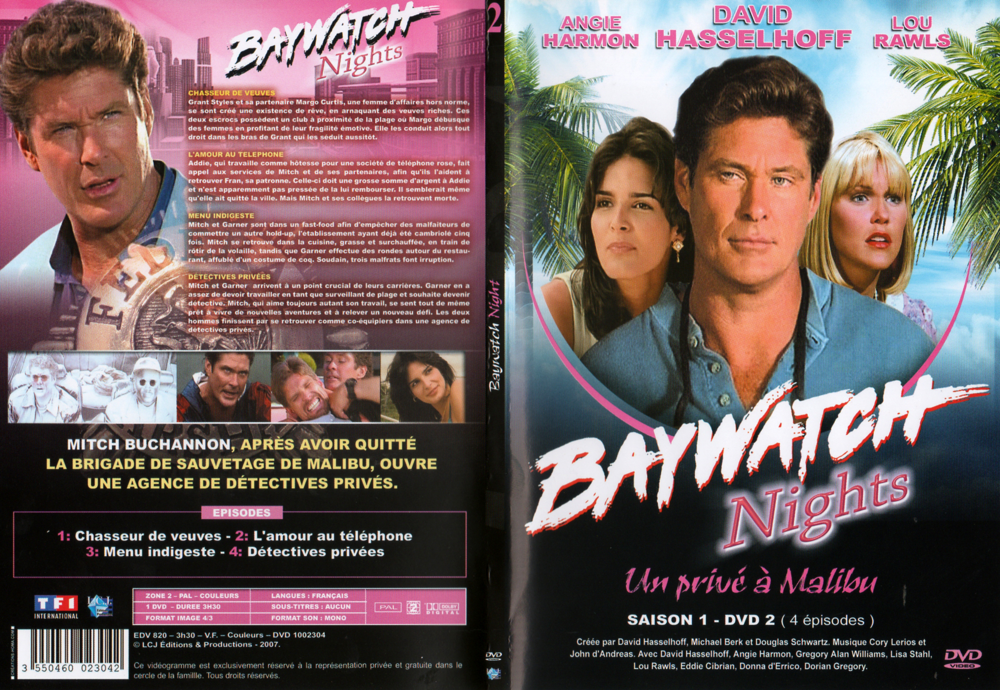 Jaquette DVD Baywatch nights Saison 1 DISC 2