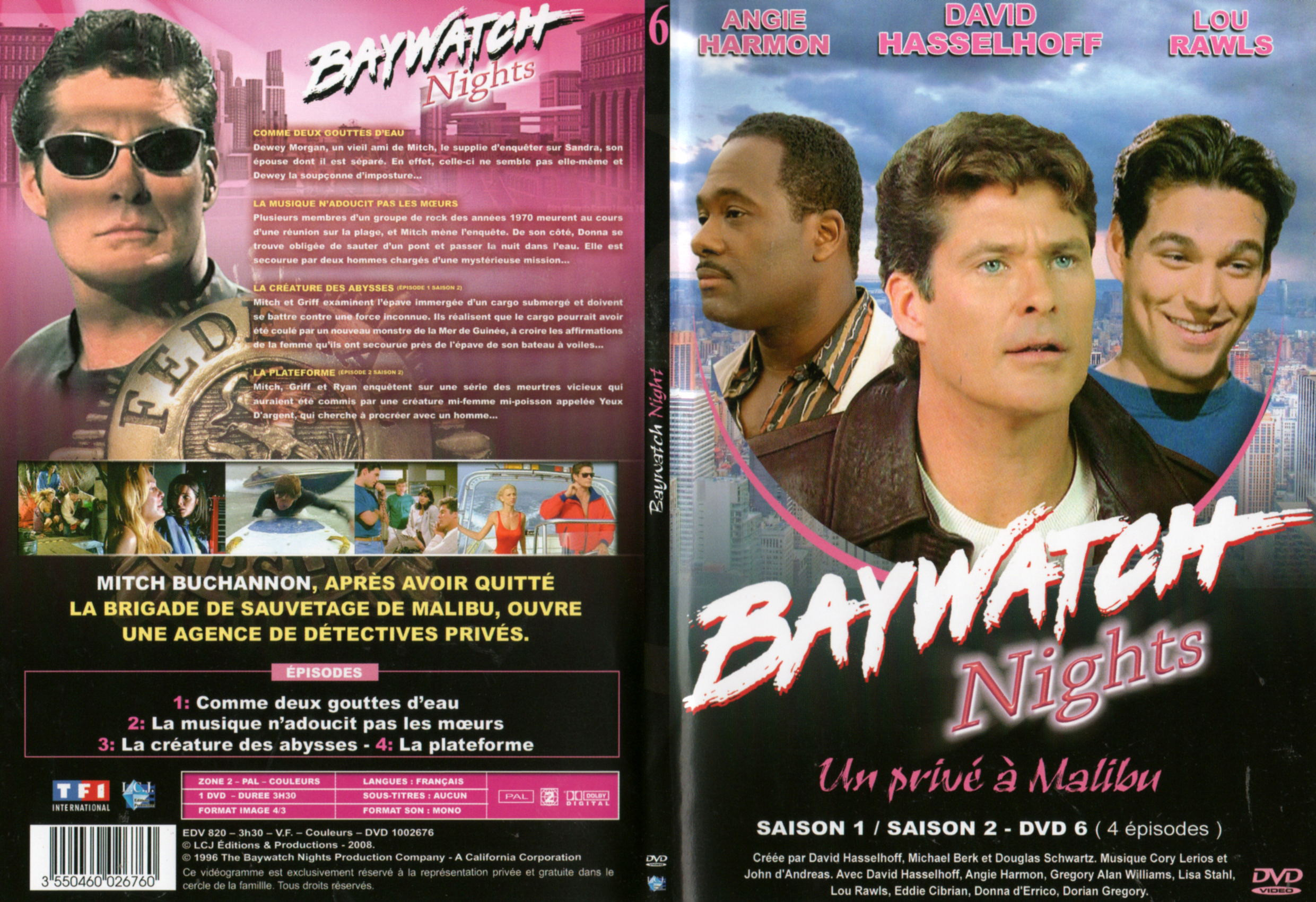 Jaquette DVD Baywatch nights Saison 1 DISC 6