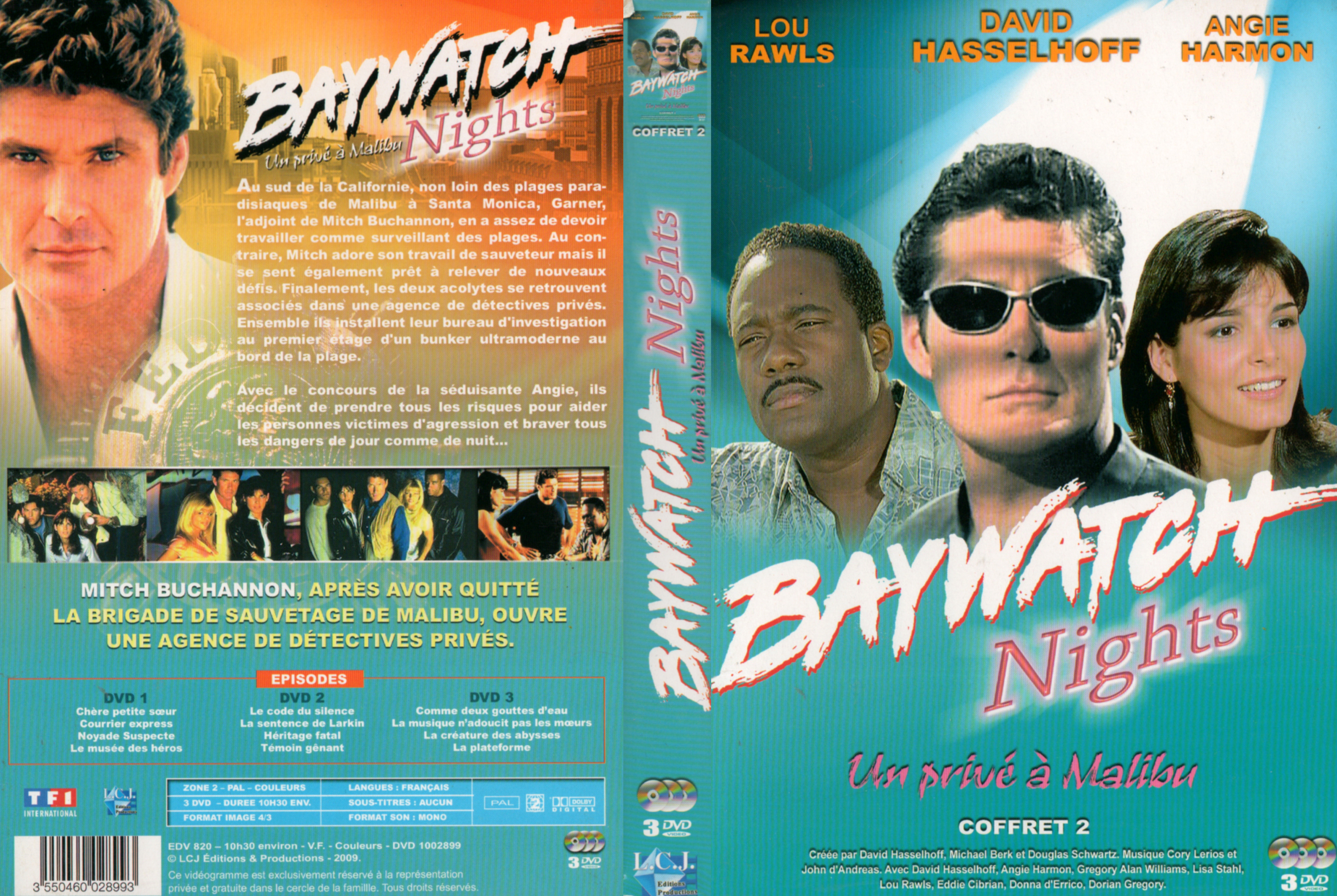Jaquette DVD Baywatch nights Saison 2 COFFRET