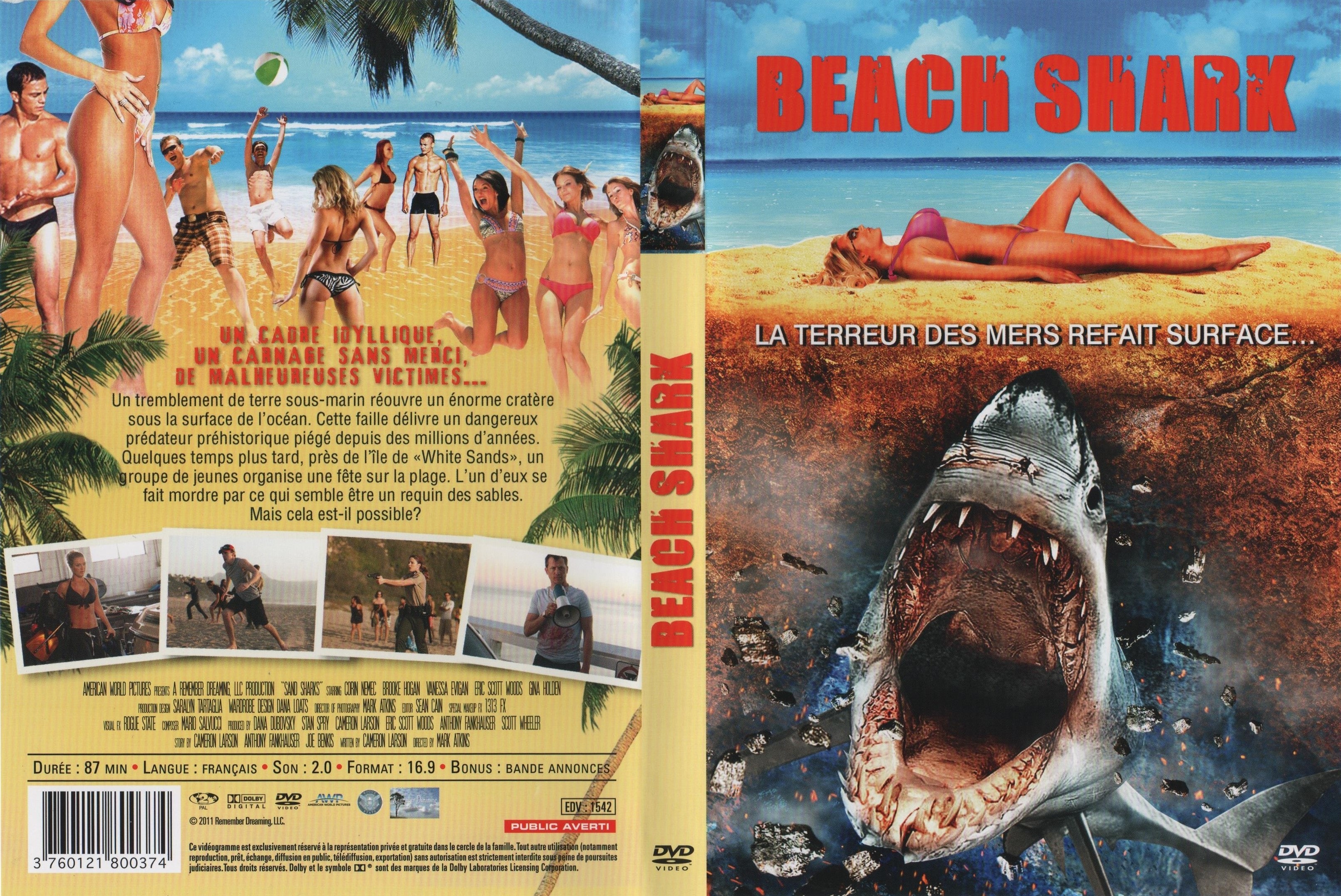 Jaquette DVD Beach shark