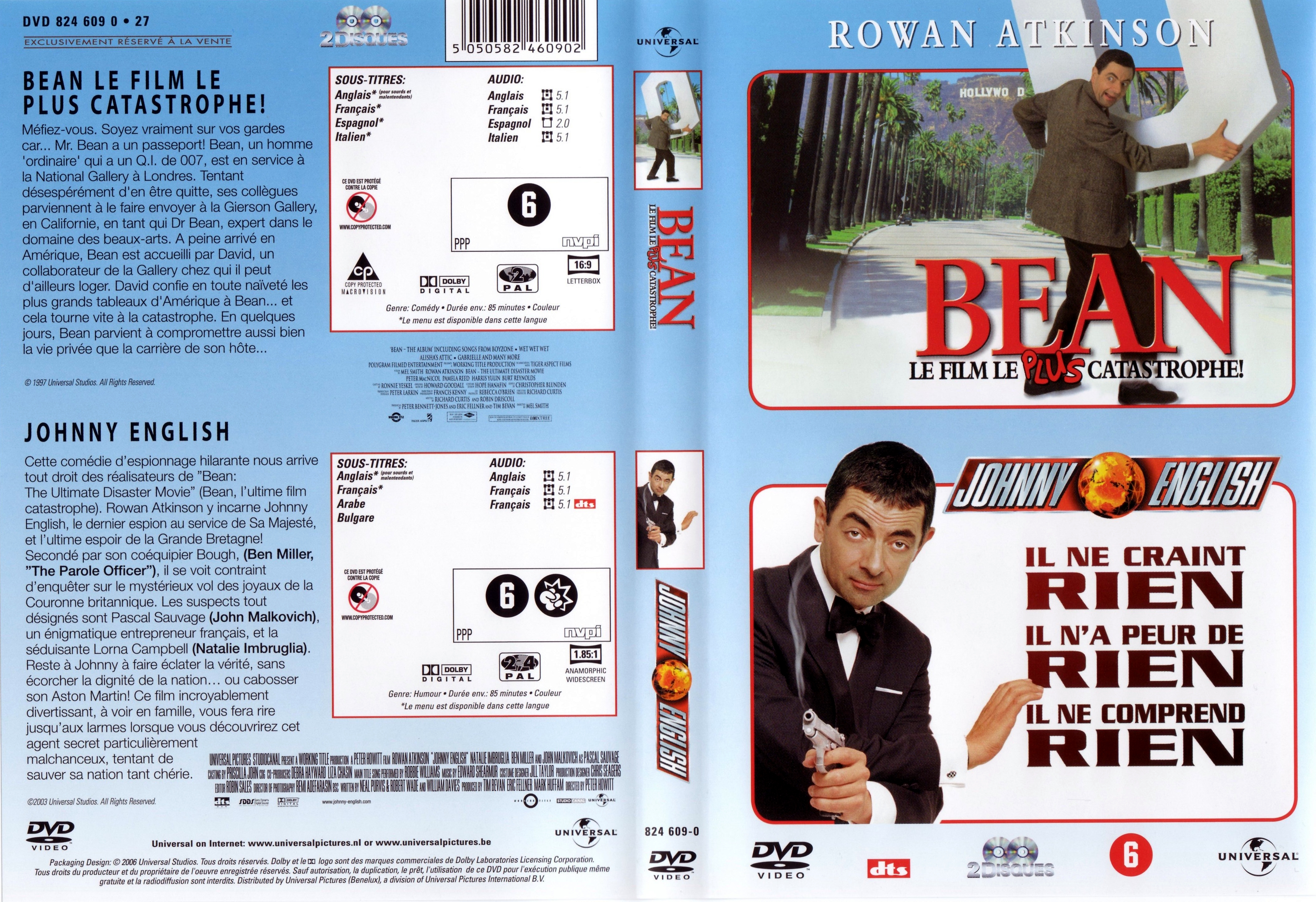 Jaquette DVD Bean + Johnny English