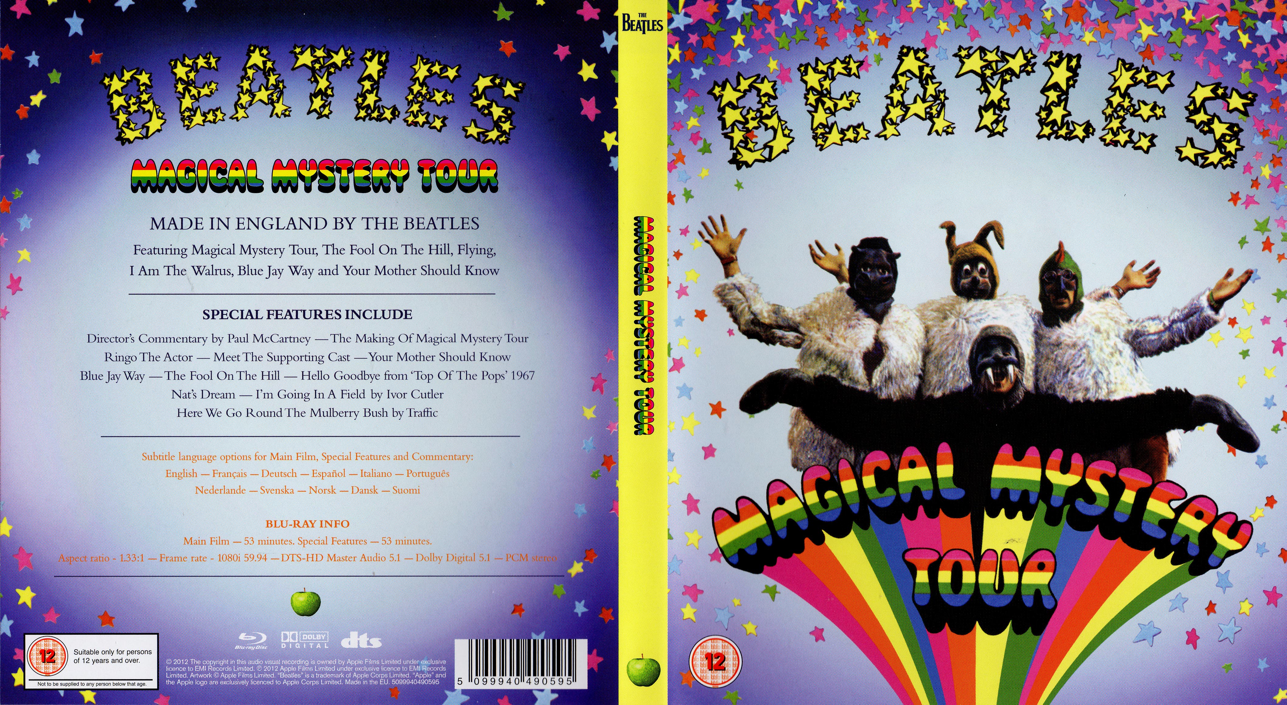 Jaquette DVD Beatles - Magical mystery tour Zone 1 (BLU-RAY)