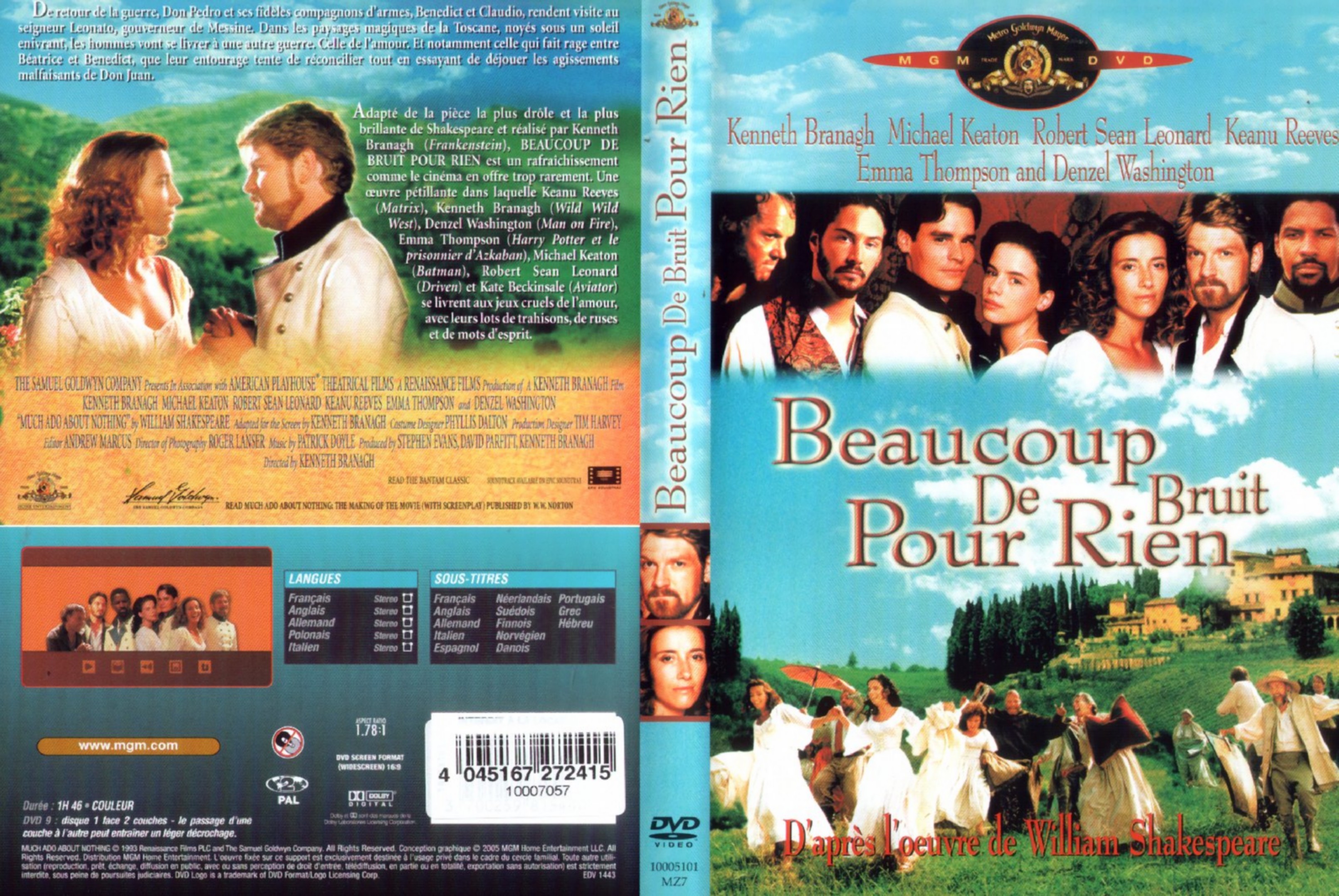 Jaquette DVD Beaucoup de bruit pour rien