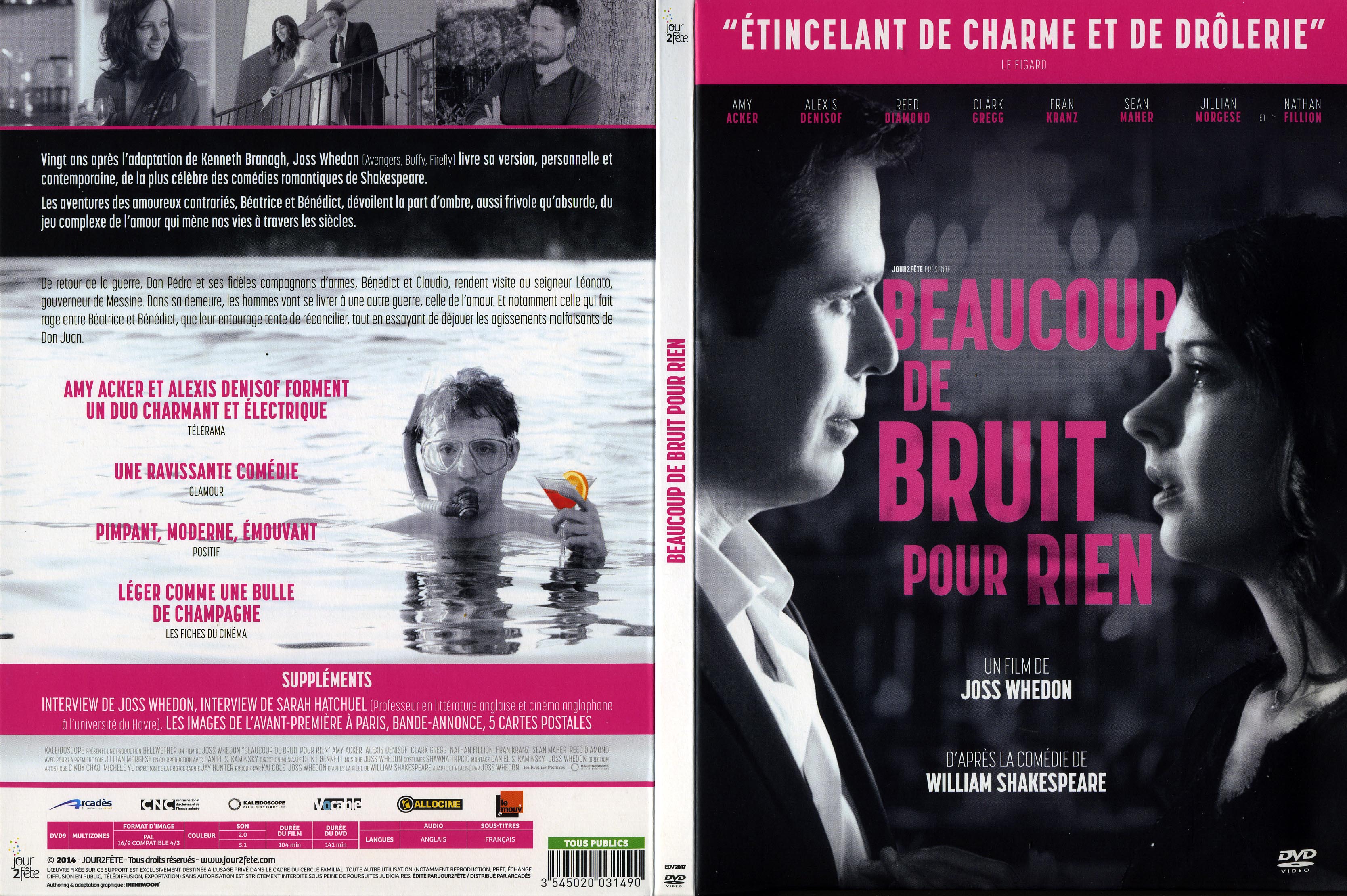 Jaquette DVD Beaucoup de bruit pour rien (2014)