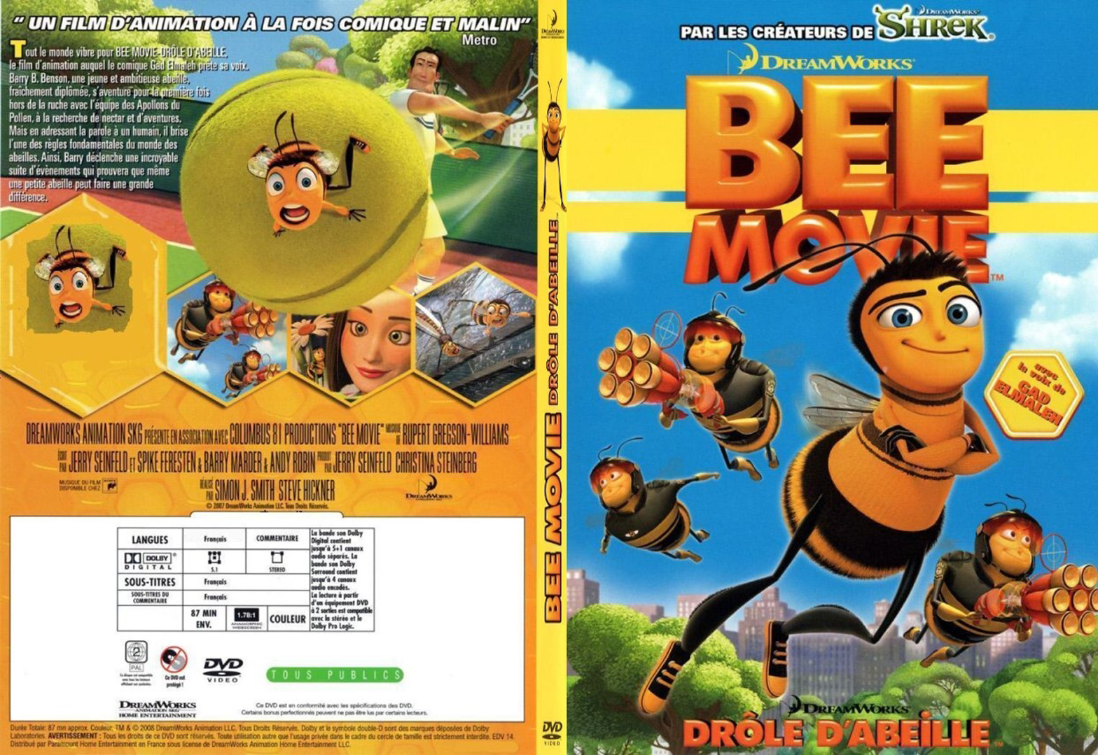 Jaquette DVD Bee Movie - SLIM