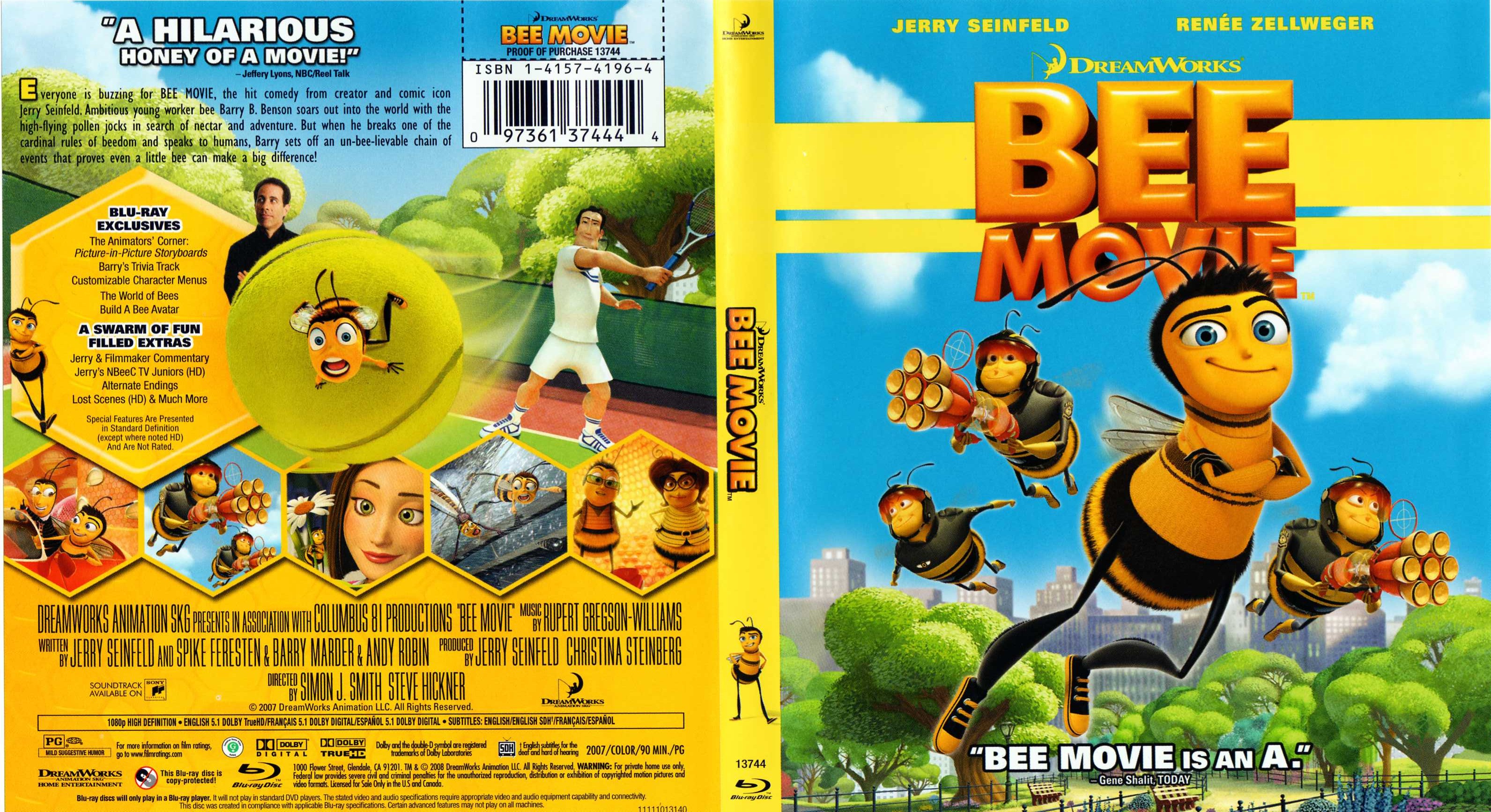 Jaquette DVD Bee movie Zone 1 (BLU-RAY)