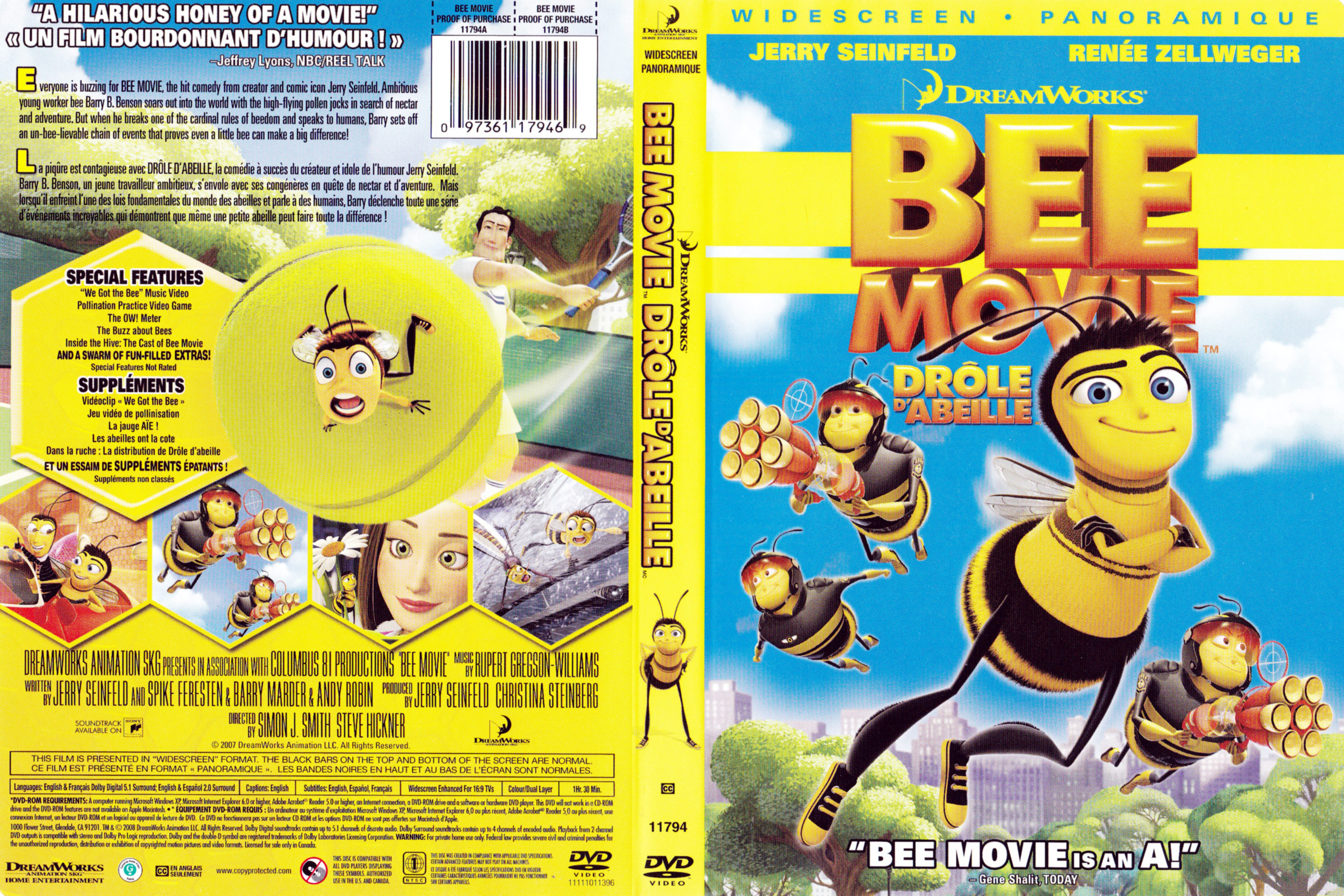 Jaquette DVD Bee movie - Drole d