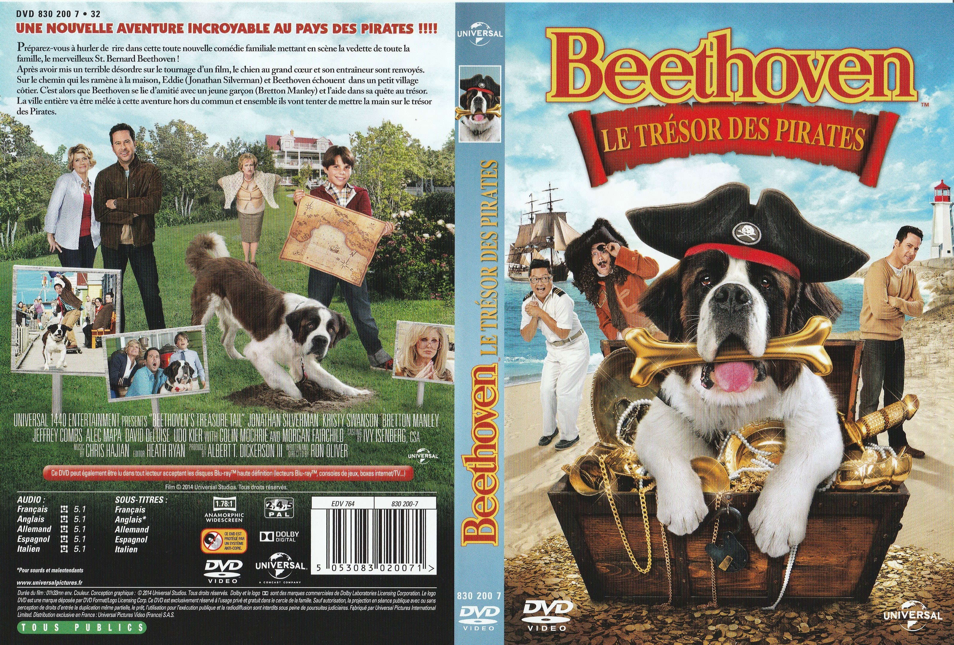 Jaquette DVD Beethoven - Le trsor des pirates
