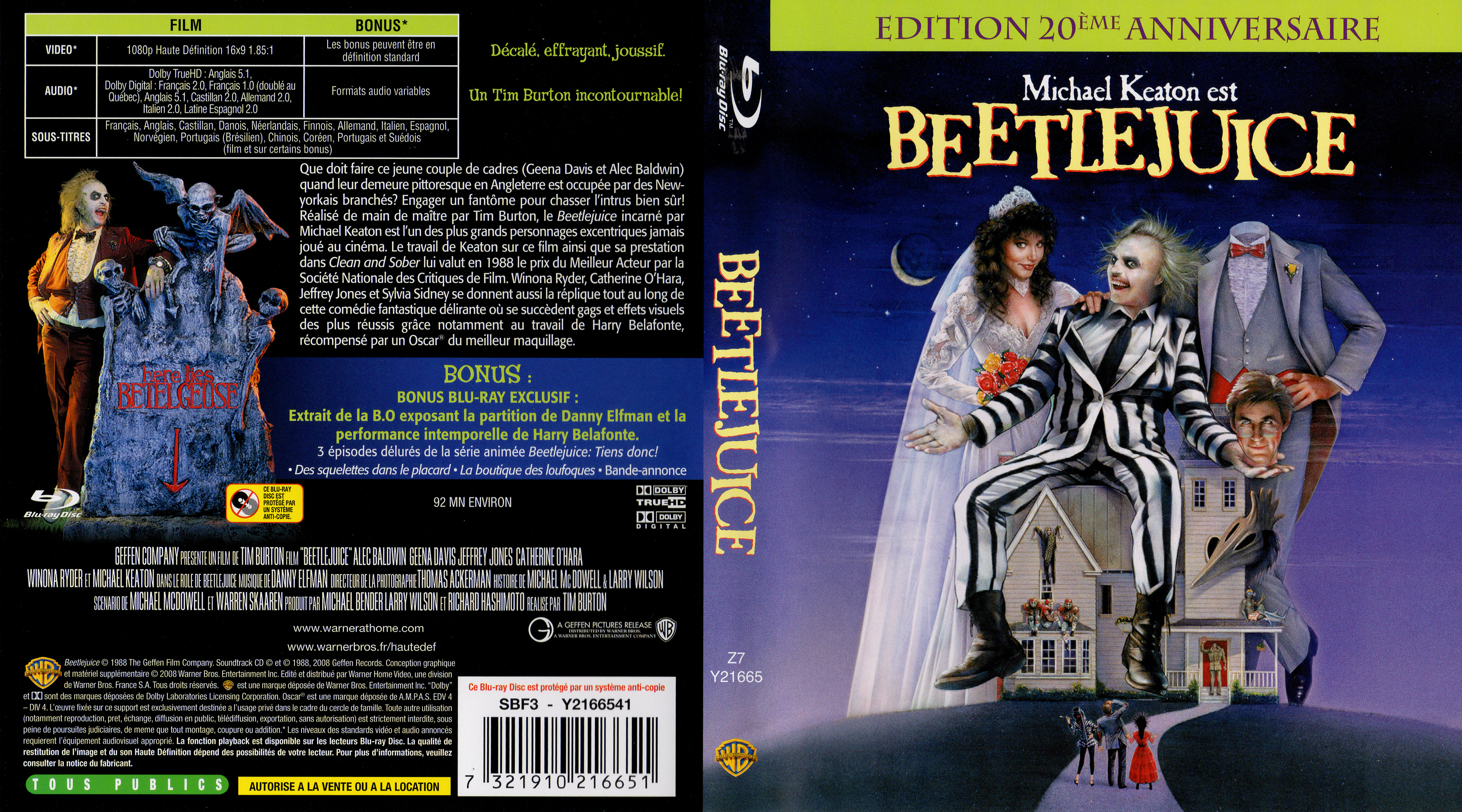 Jaquette DVD BeetleJuice (BLU-RAY)