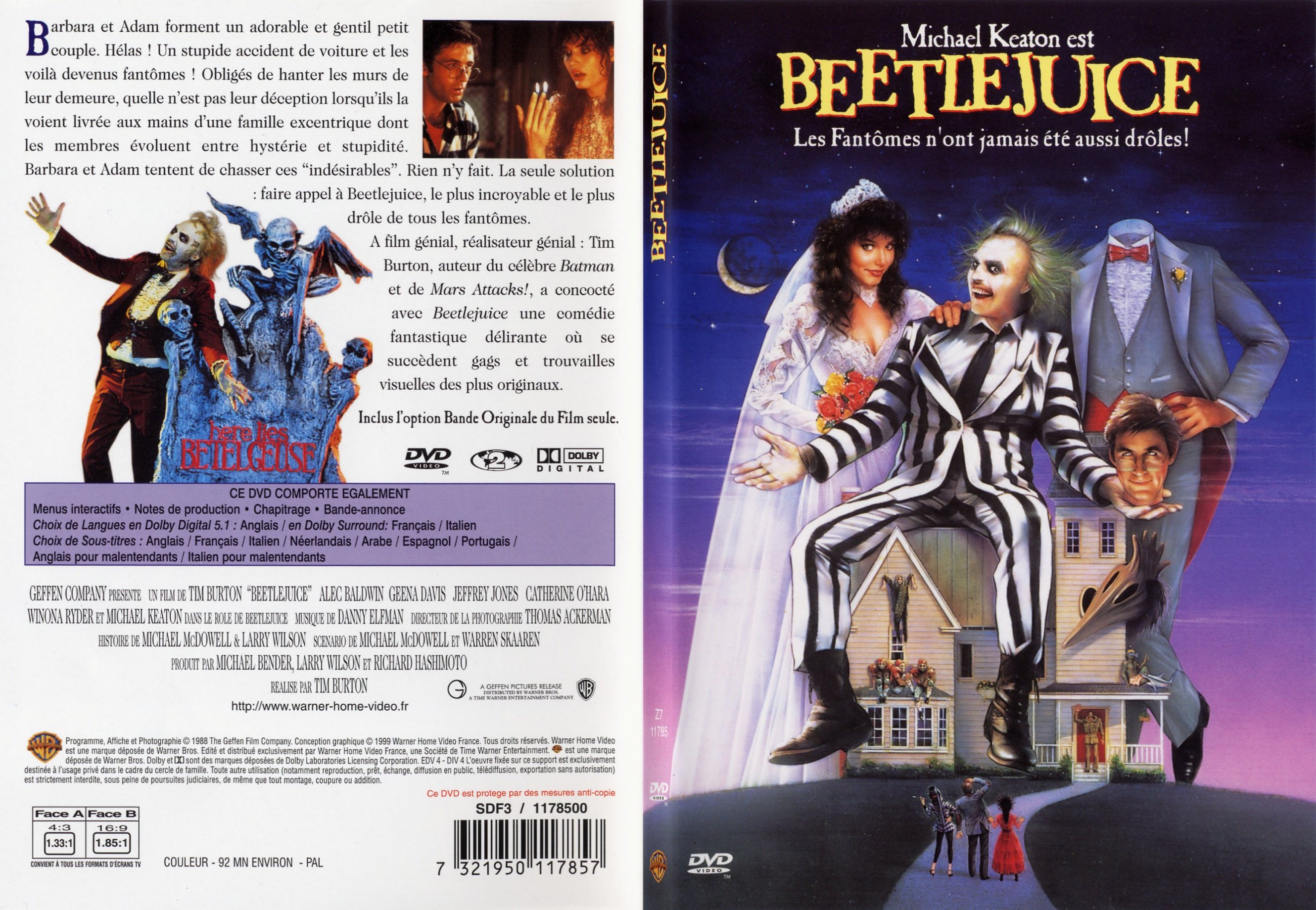 Jaquette DVD Beetlejuice - SLIM