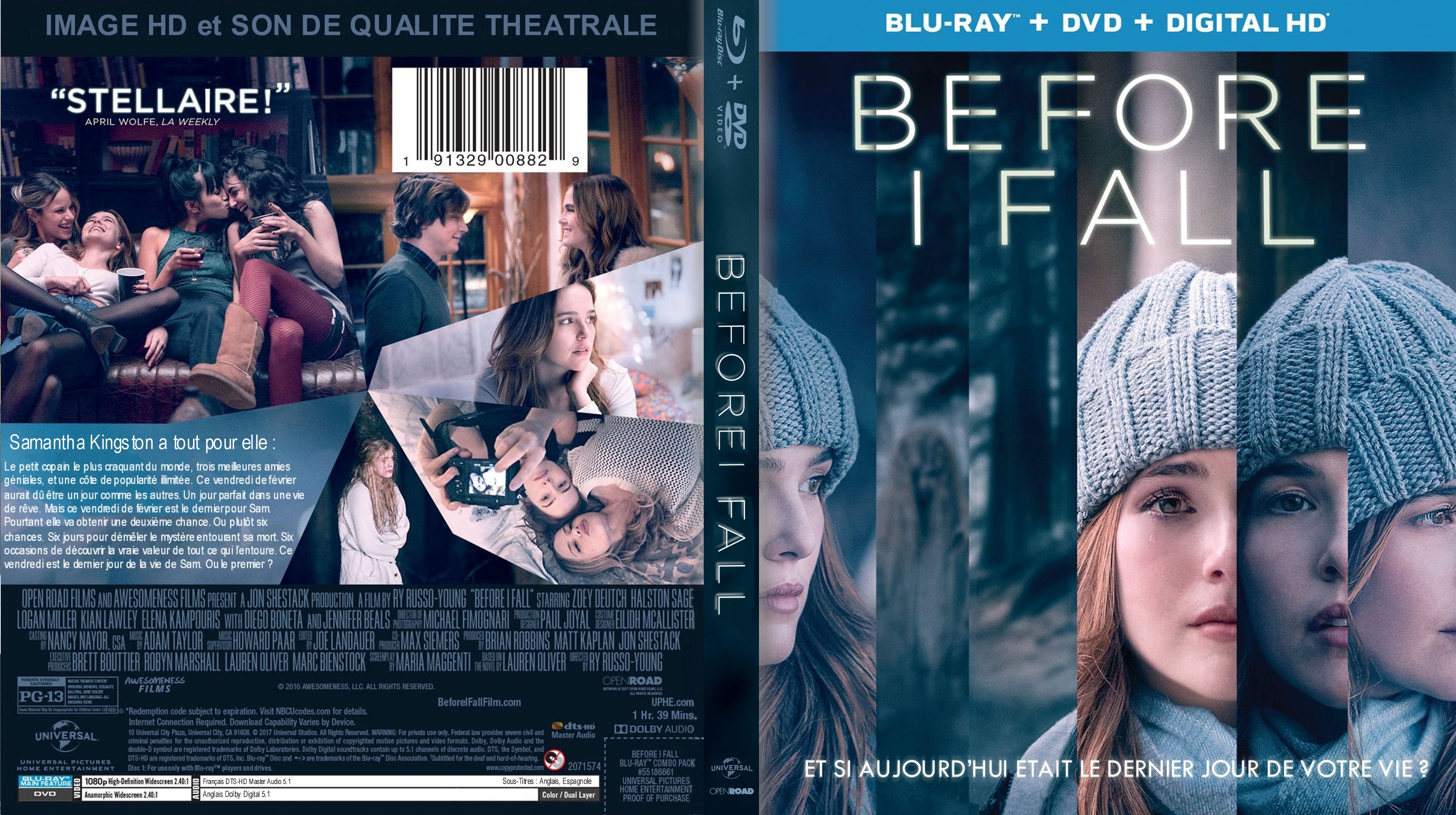 Jaquette DVD Before I Fall (BLU-RAY)