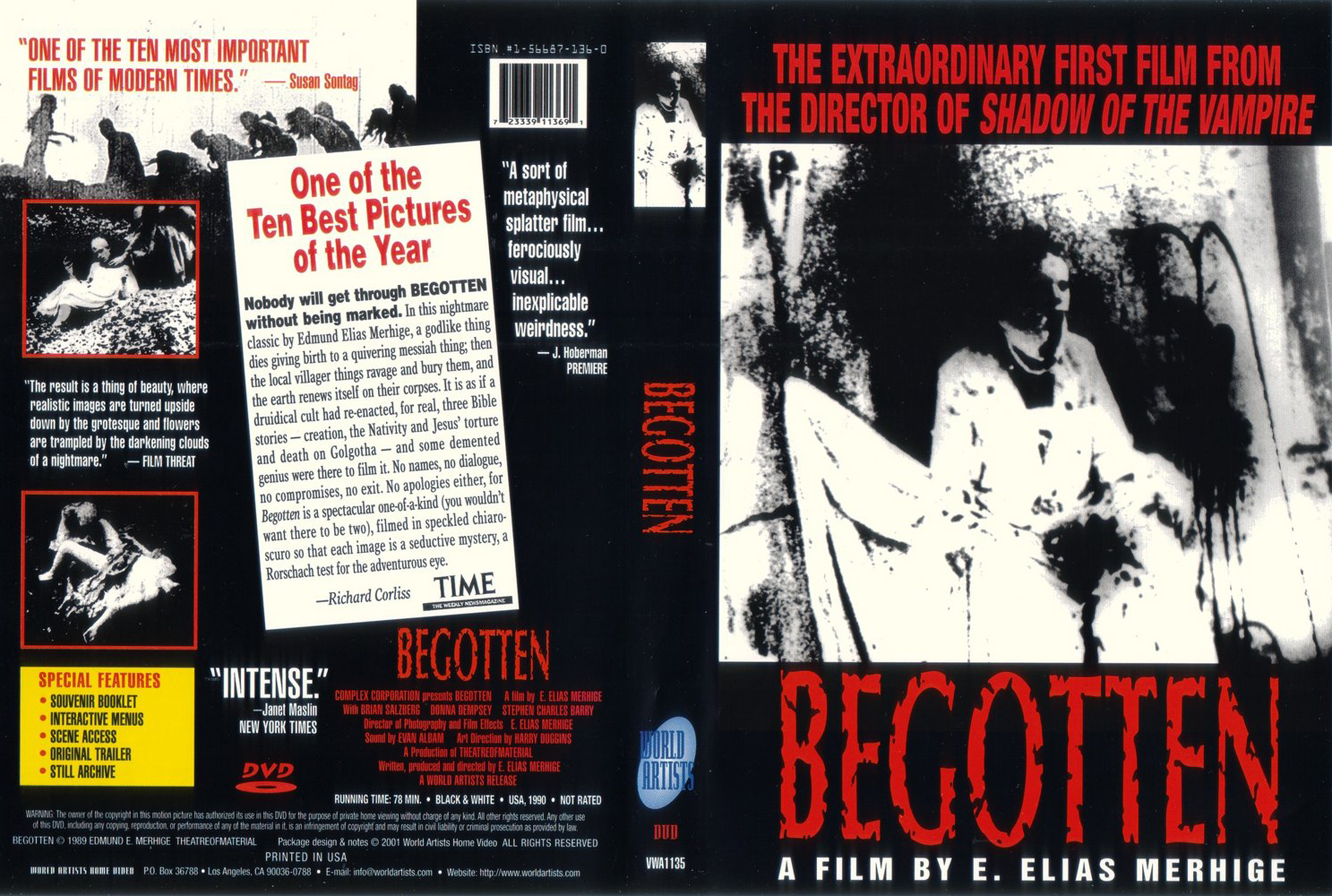 Jaquette DVD Begotten Zone 1