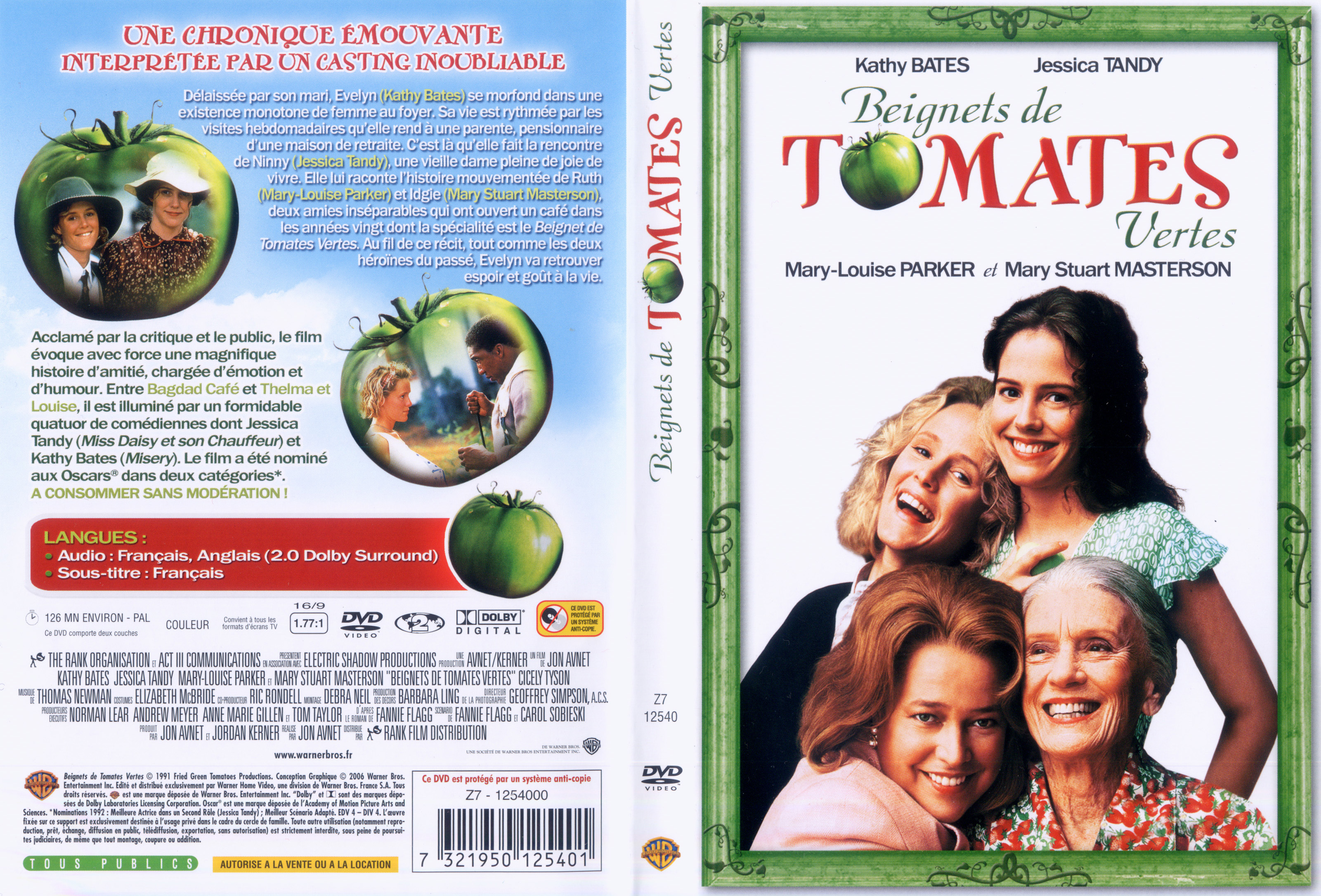 Jaquette DVD Beignets de tomates vertes v2