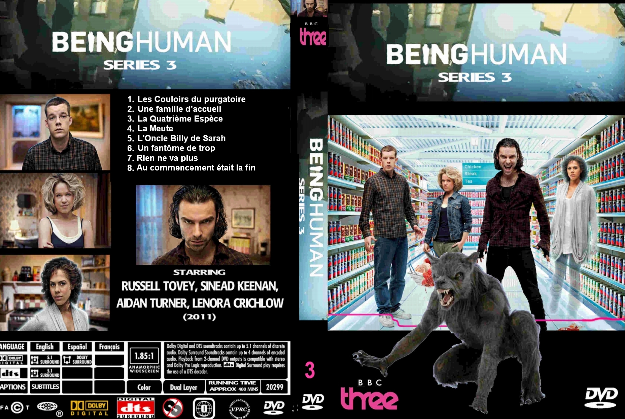 Jaquette DVD Being Human Saison 3 custom