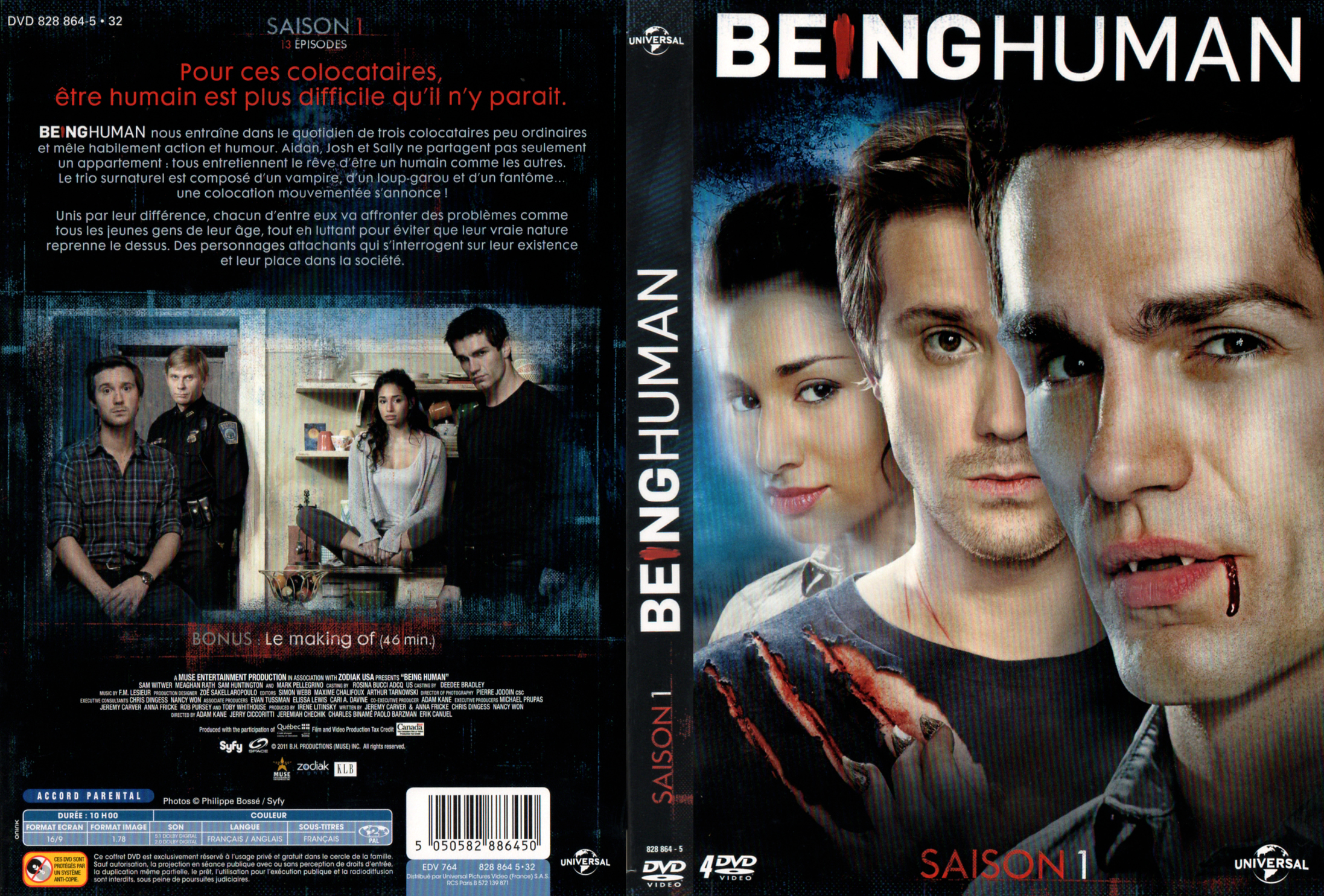 Jaquette DVD Being human Saison 1