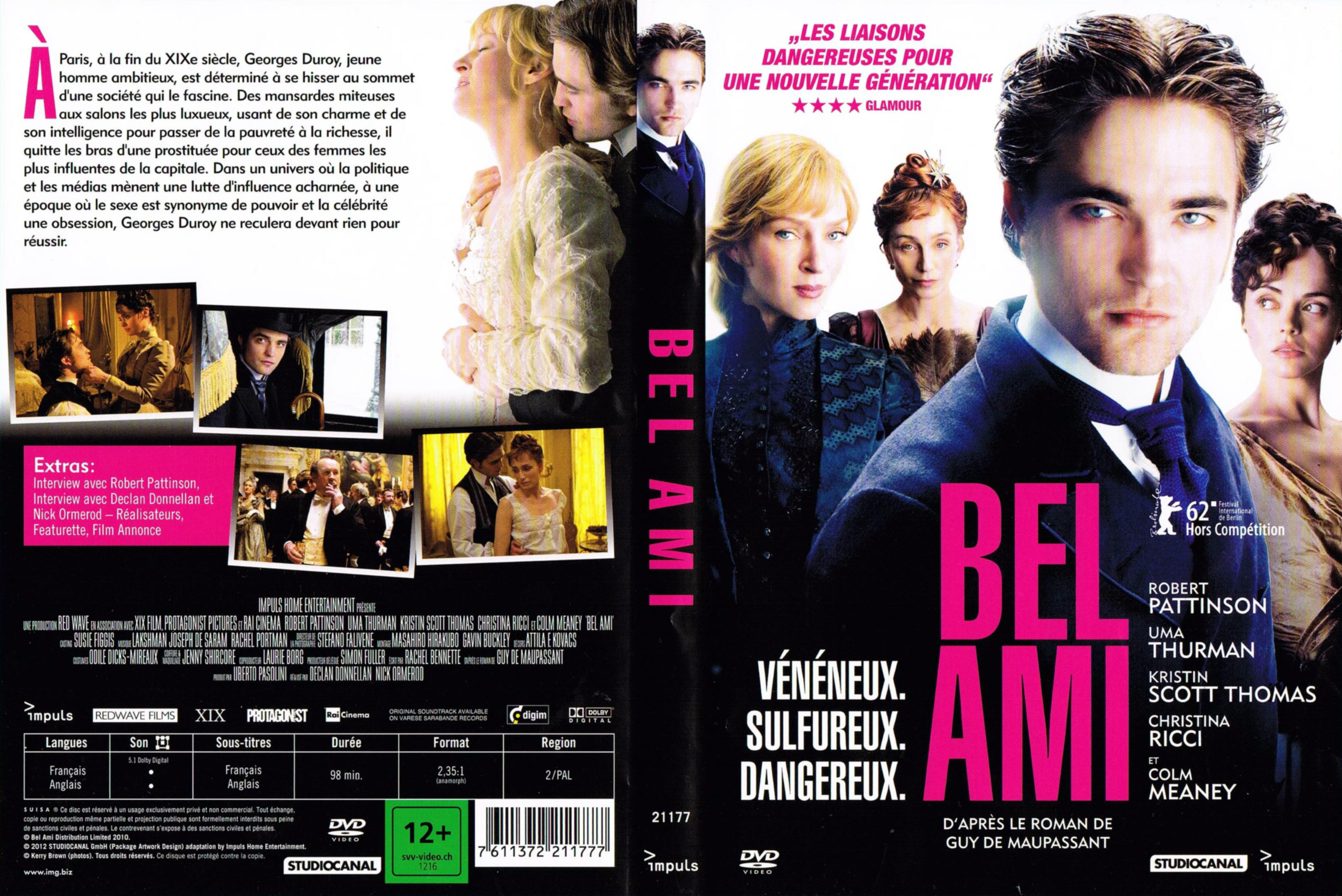 Jaquette DVD Bel ami (2012)