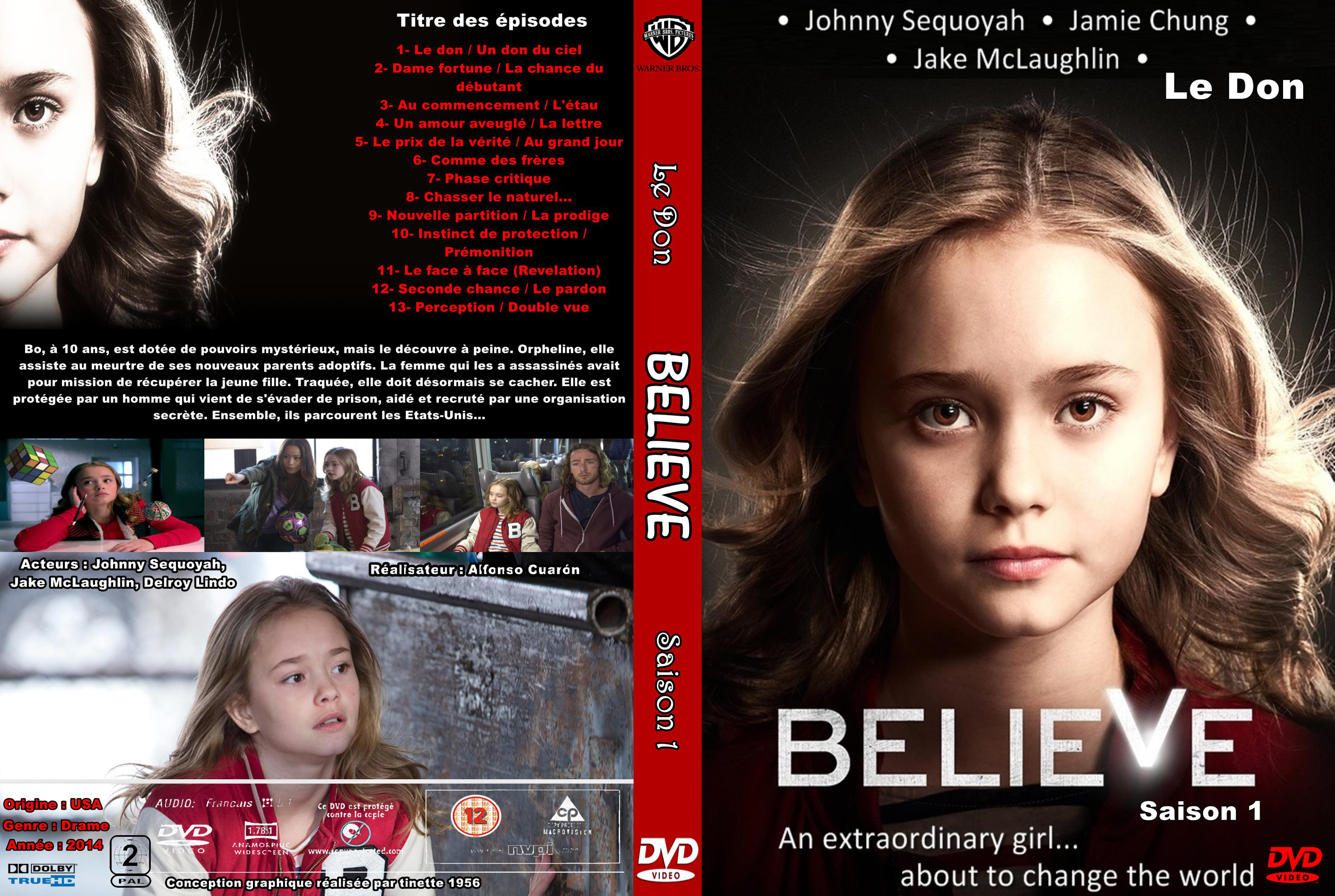 Jaquette DVD Believe saison 1 custom