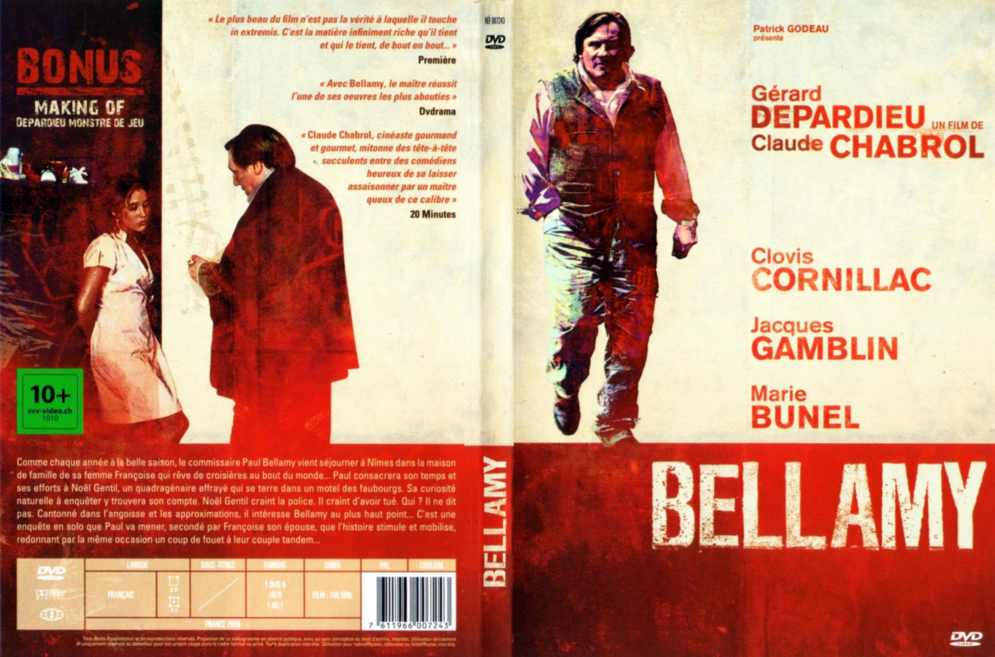 Jaquette DVD Bellamy - SLIM