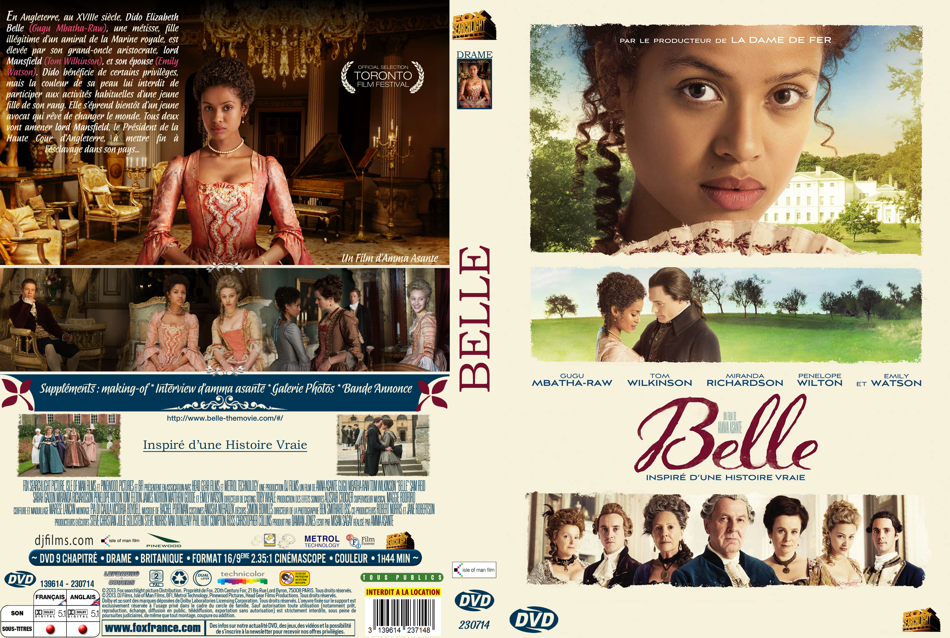 Jaquette DVD Belle custom