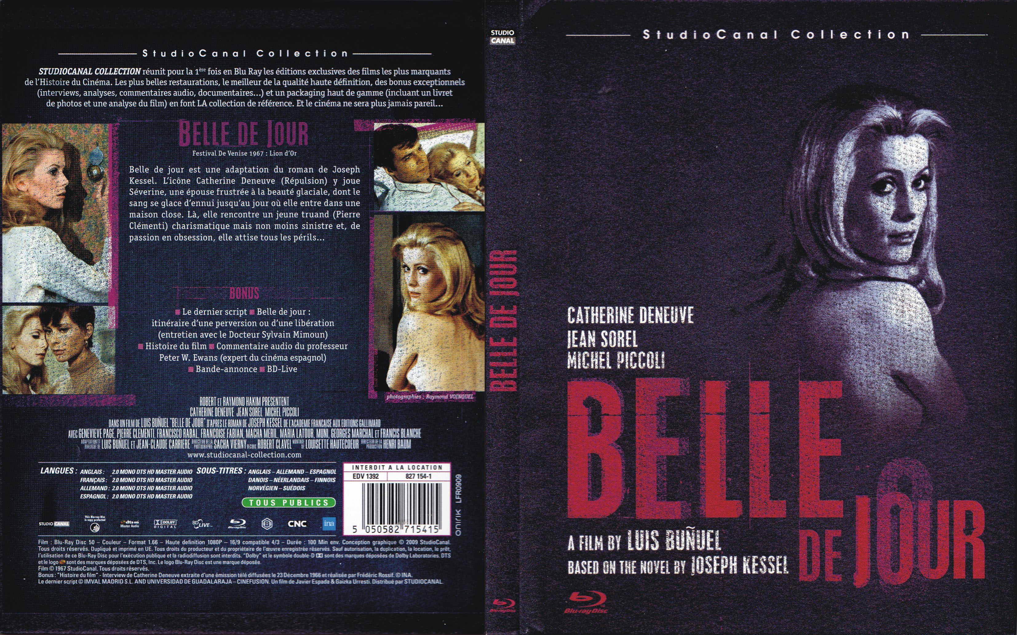 Jaquette DVD Belle de jour (BLU-RAY)