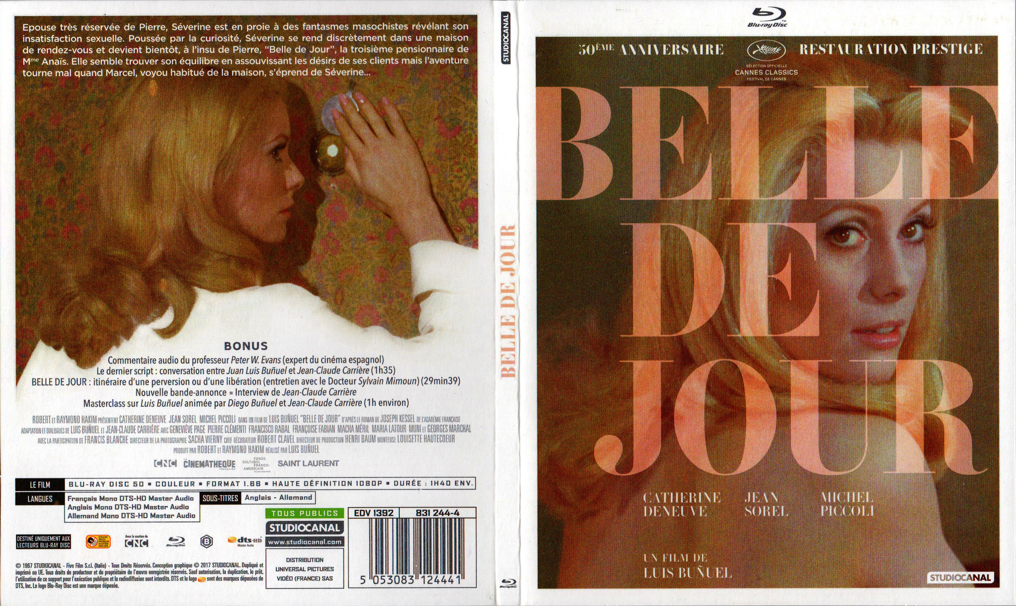 Jaquette DVD Belle de jour (BLU-RAY) v2