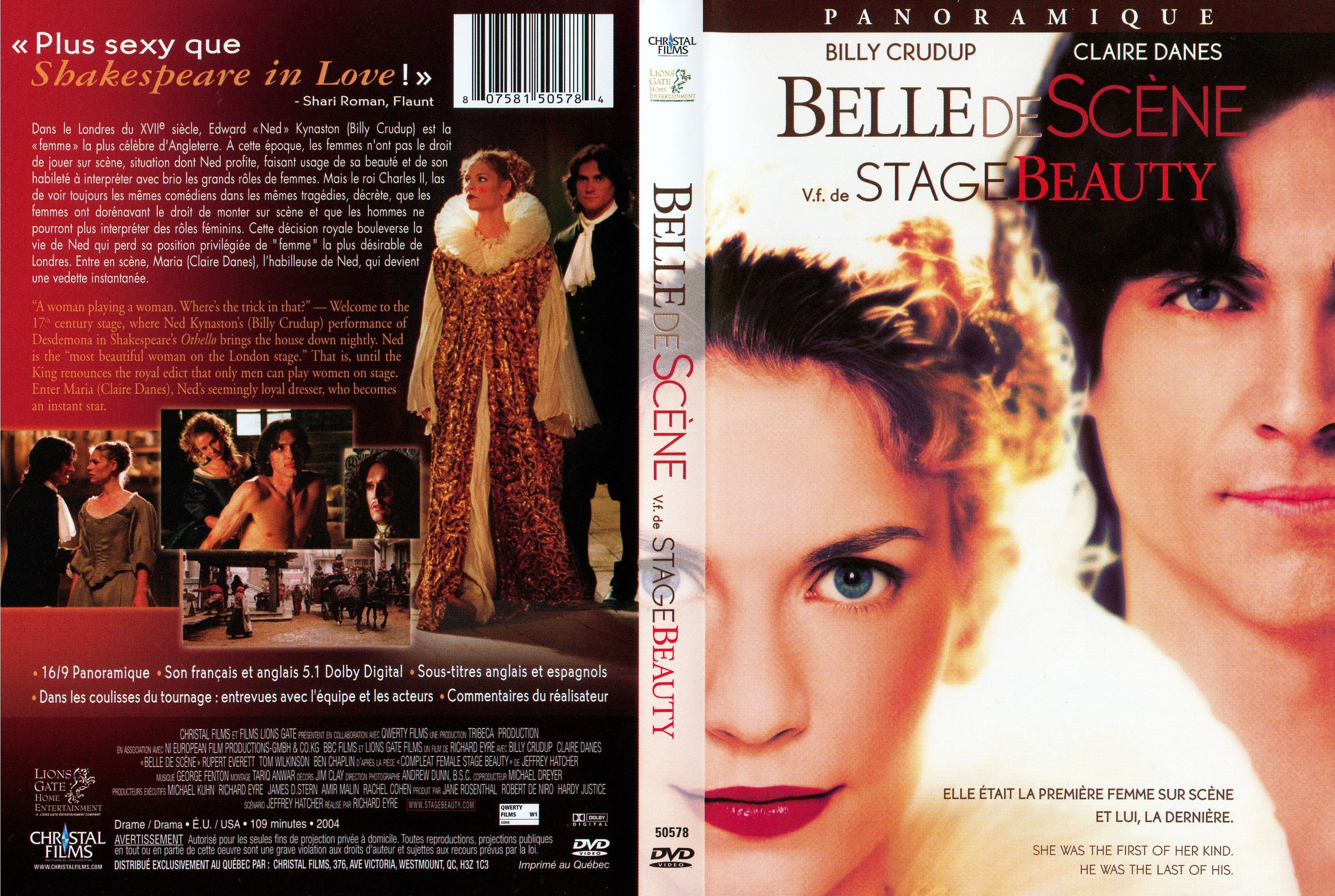 Jaquette DVD Belle de scene
