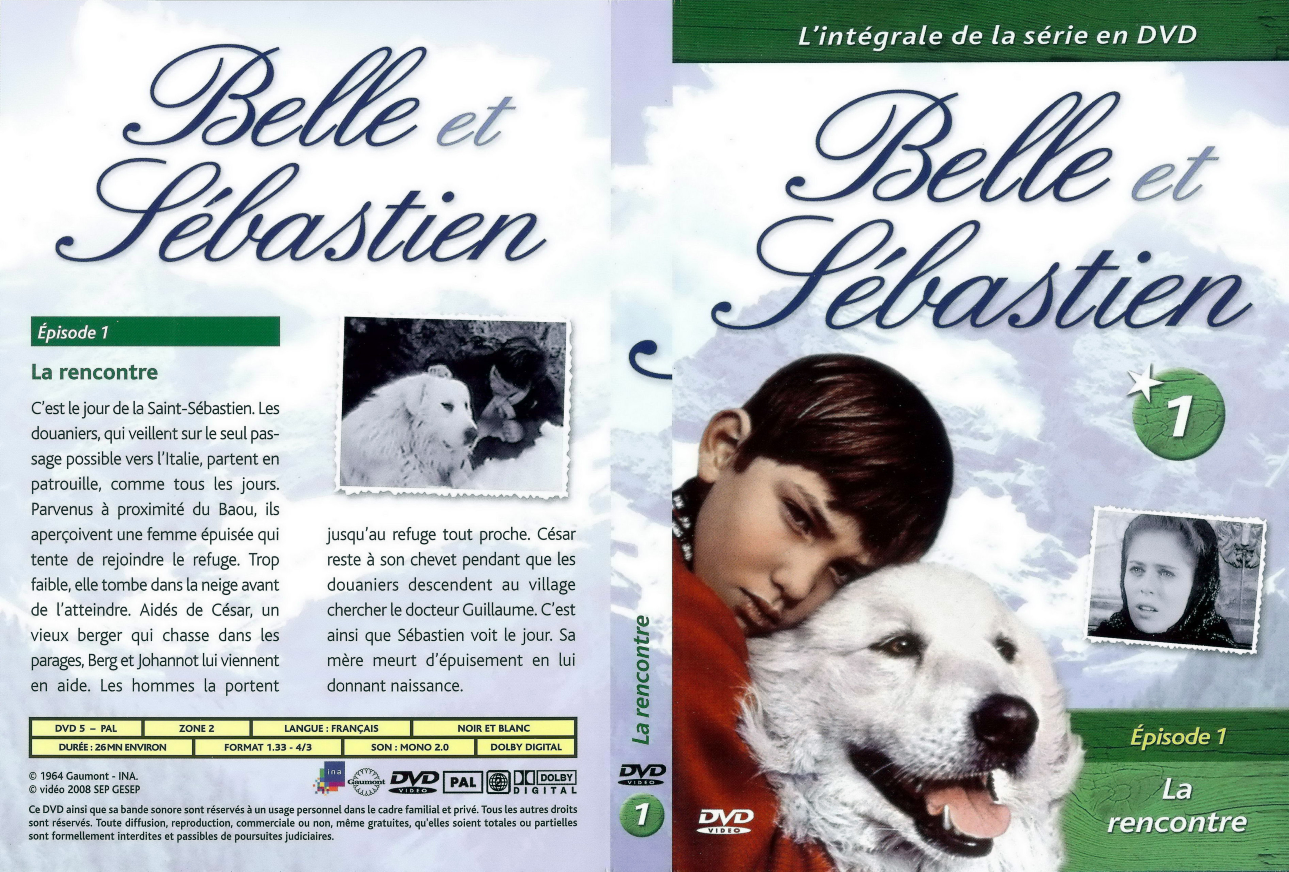 Jaquette DVD Belle et Sebastien la srie vol 01
