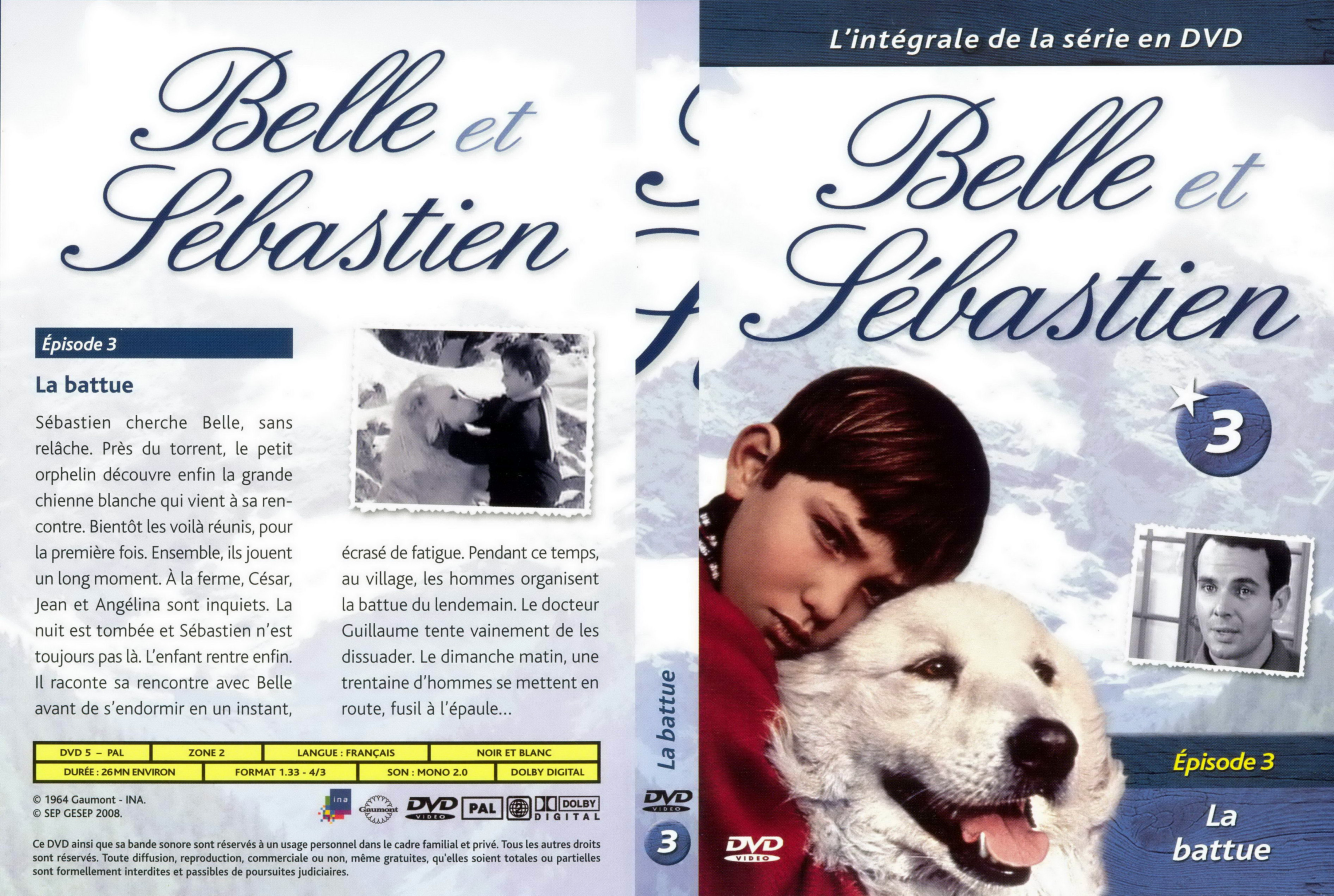 Jaquette DVD Belle et Sebastien la srie vol 03
