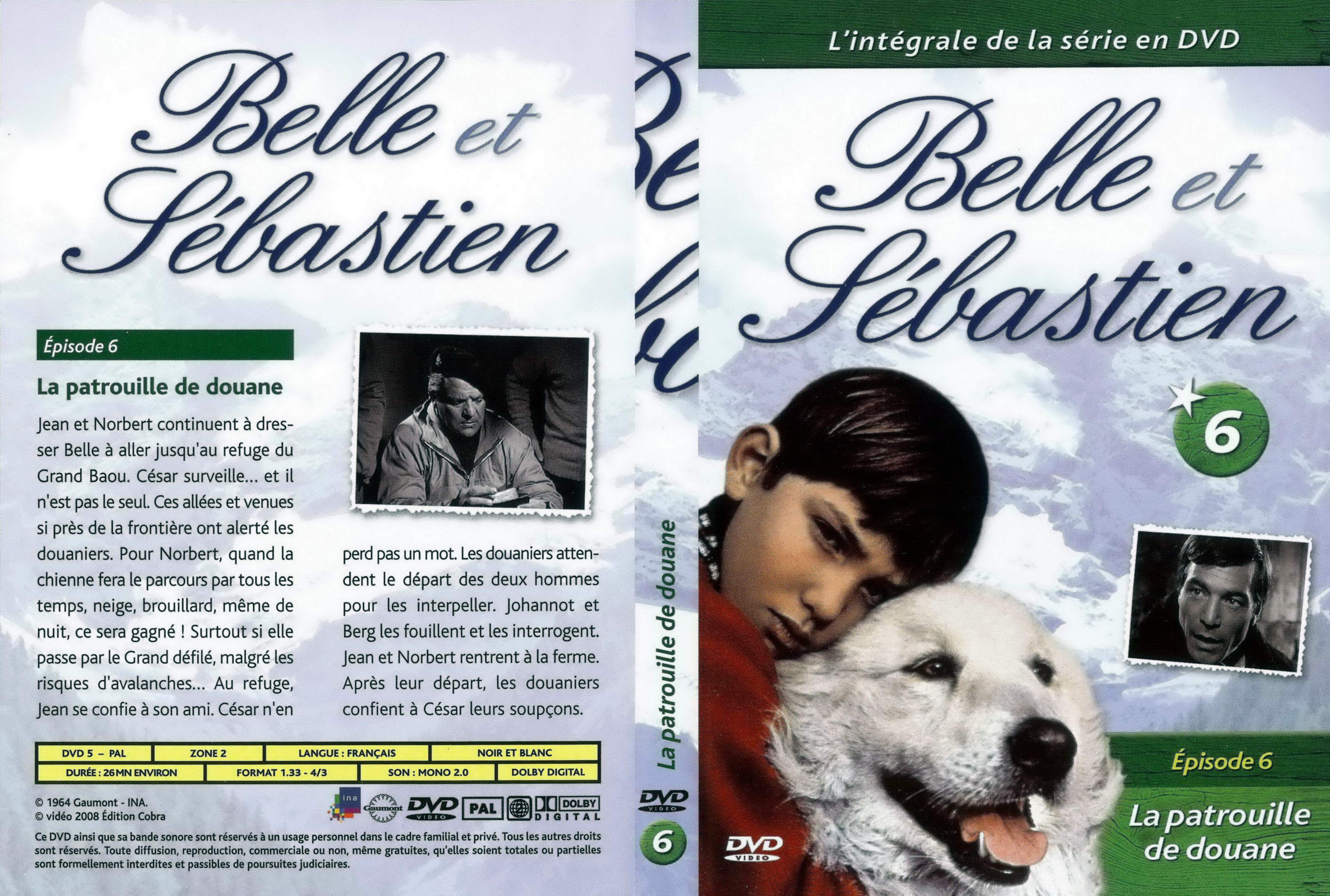 Jaquette DVD Belle et Sebastien la srie vol 06