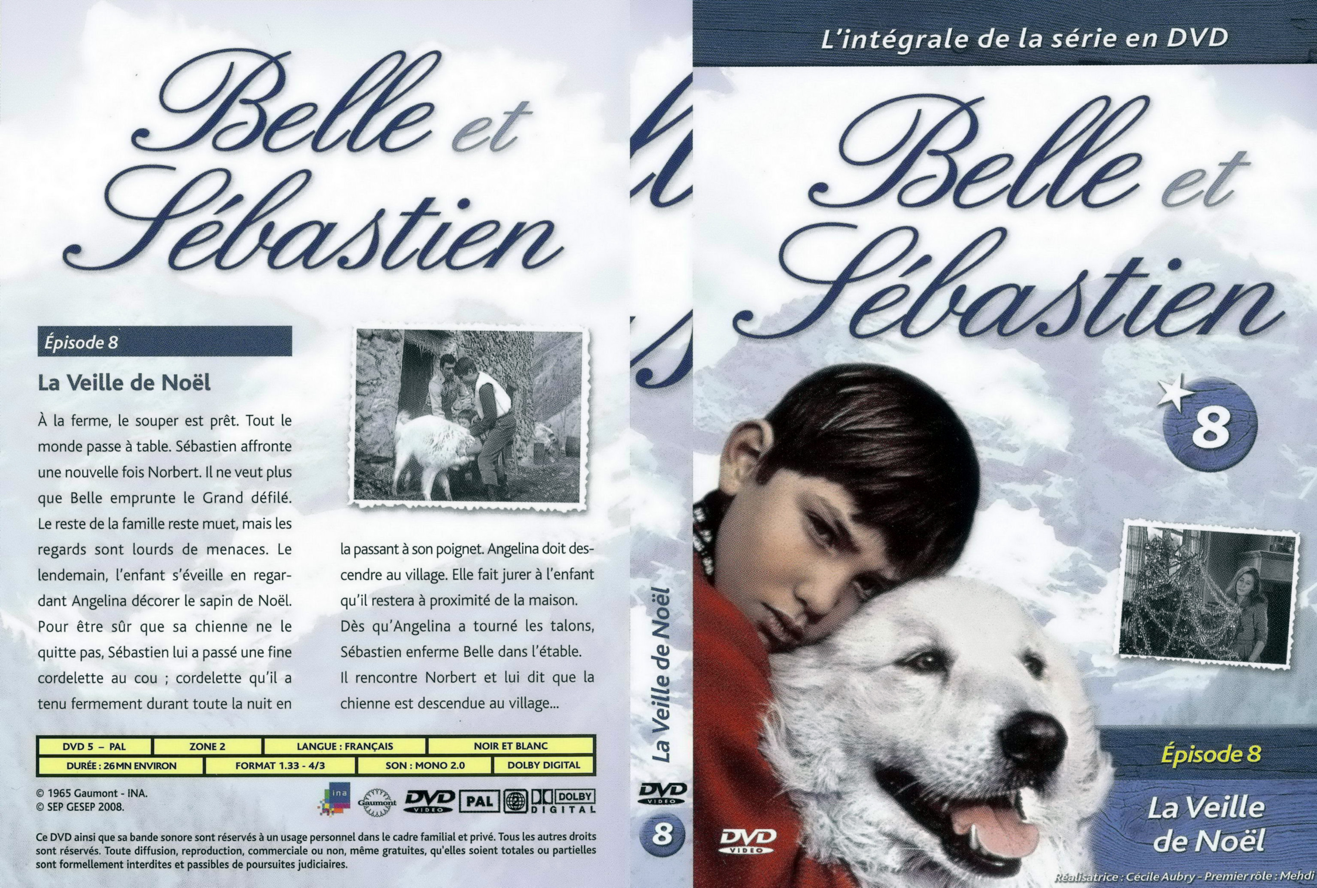 Jaquette DVD Belle et Sebastien la srie vol 08