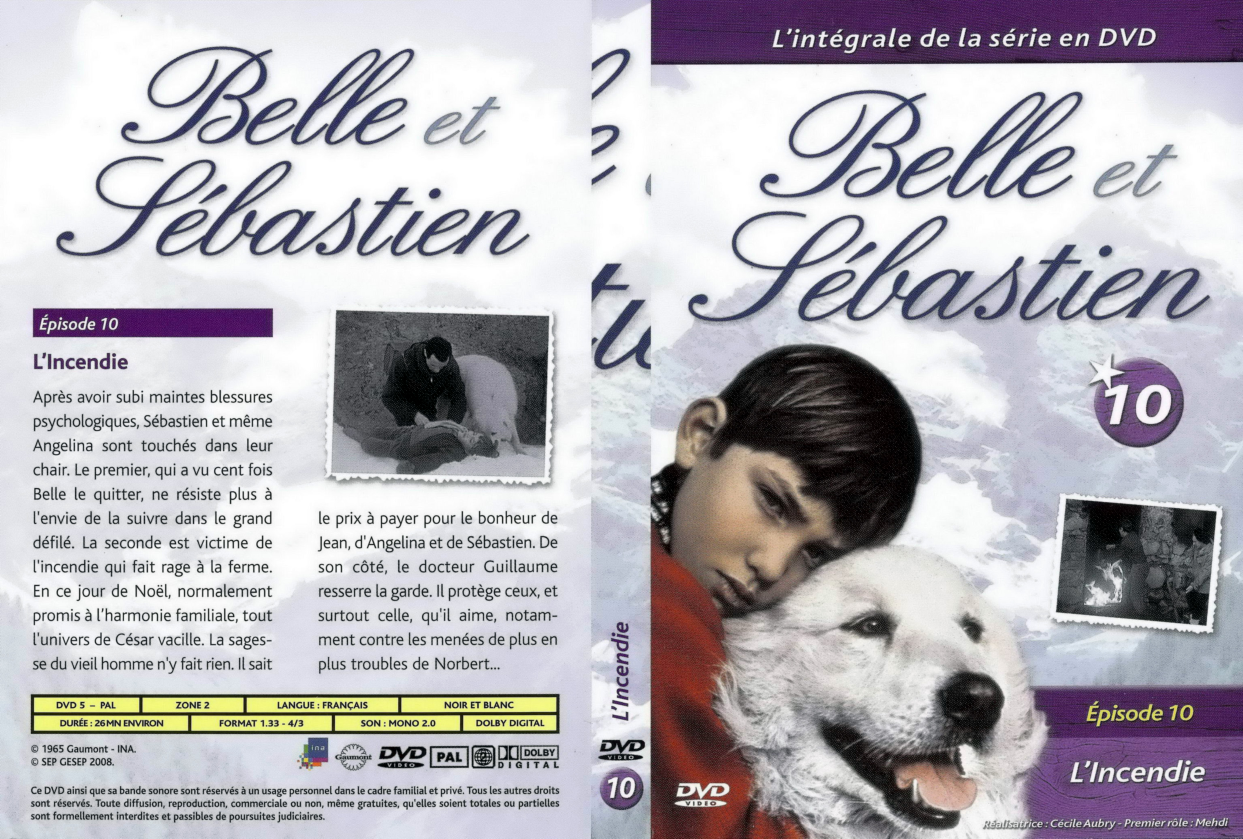 Jaquette DVD Belle et Sebastien la srie vol 10