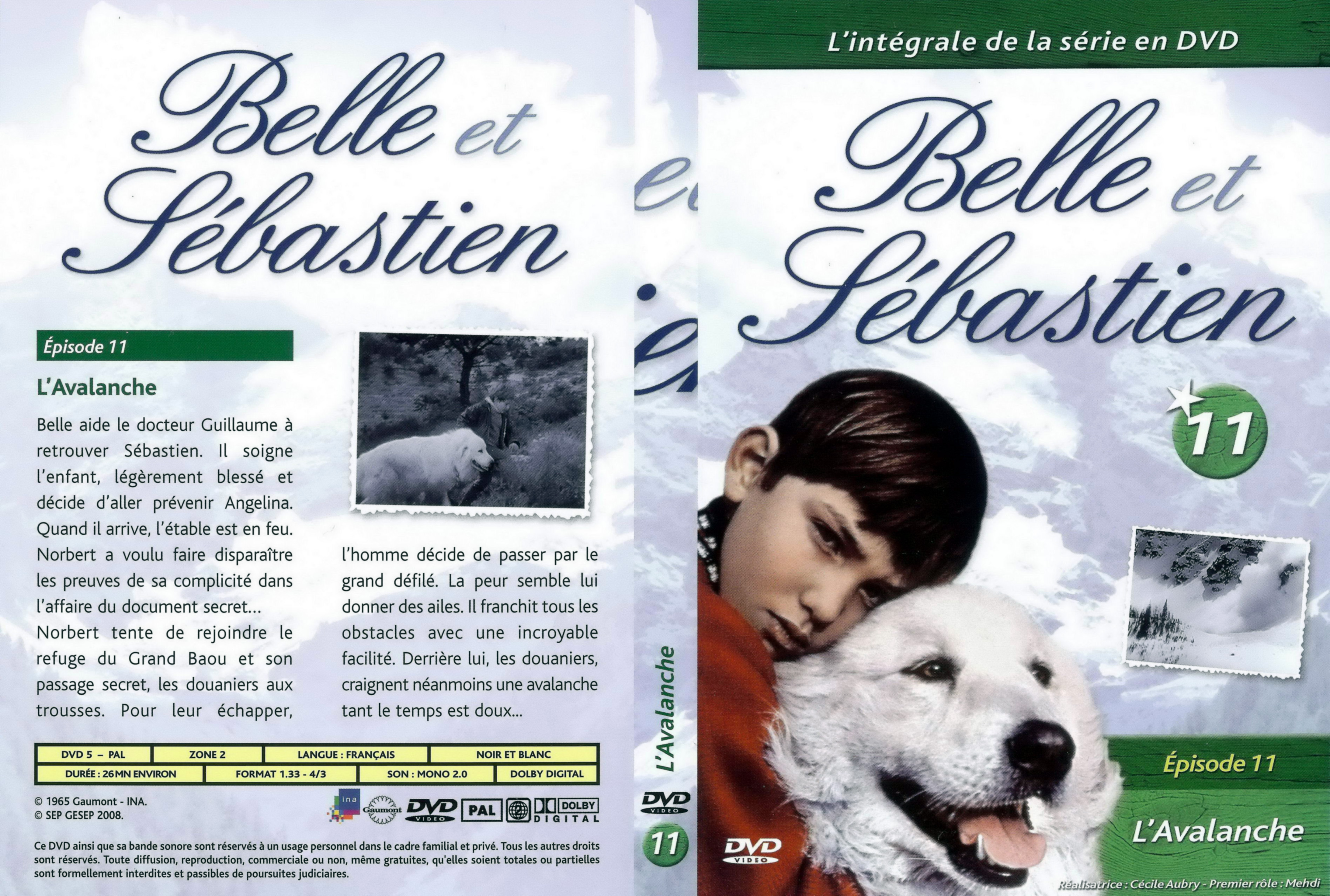 Jaquette DVD Belle et Sebastien la srie vol 11