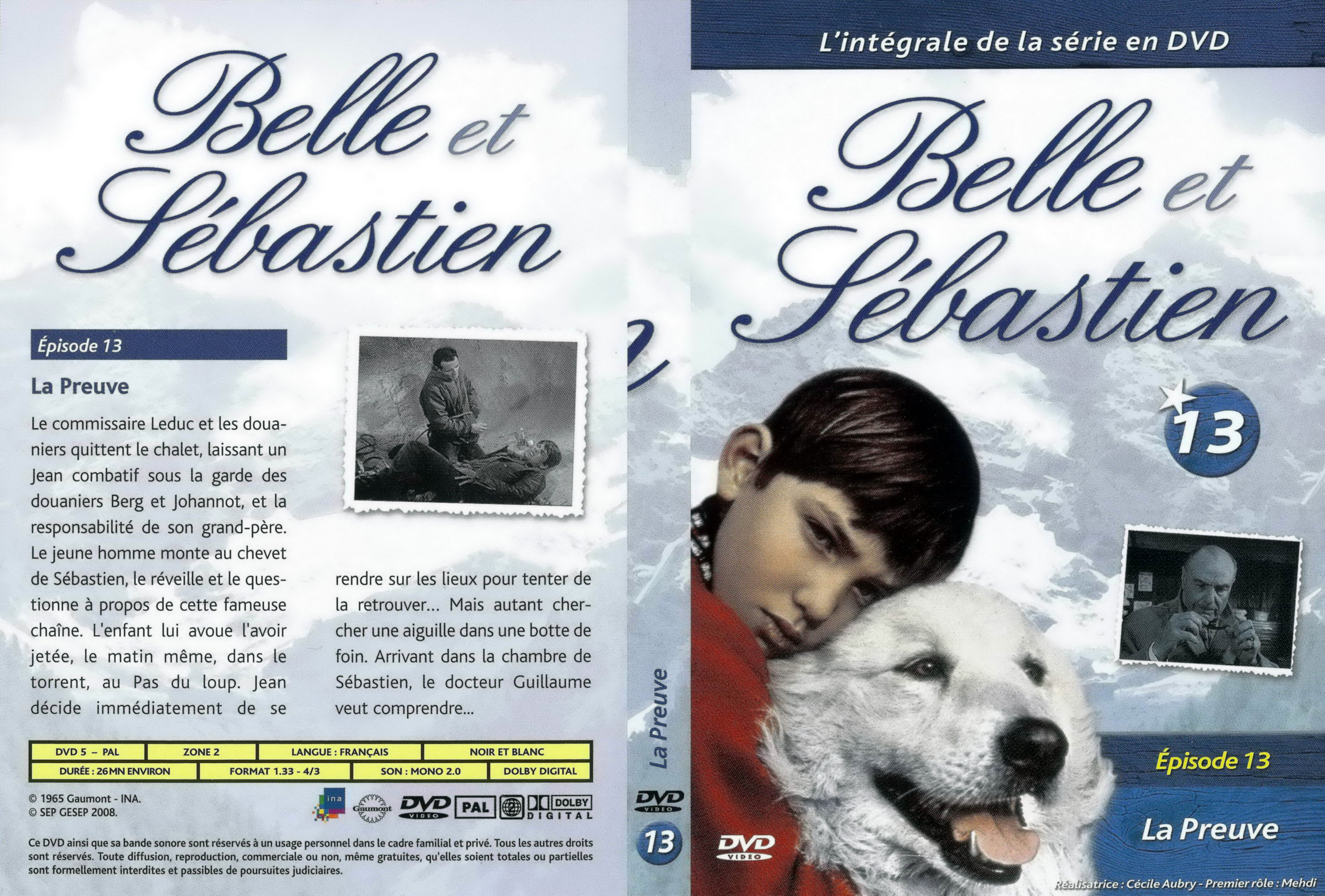 Jaquette DVD Belle et Sebastien la serie vol 13