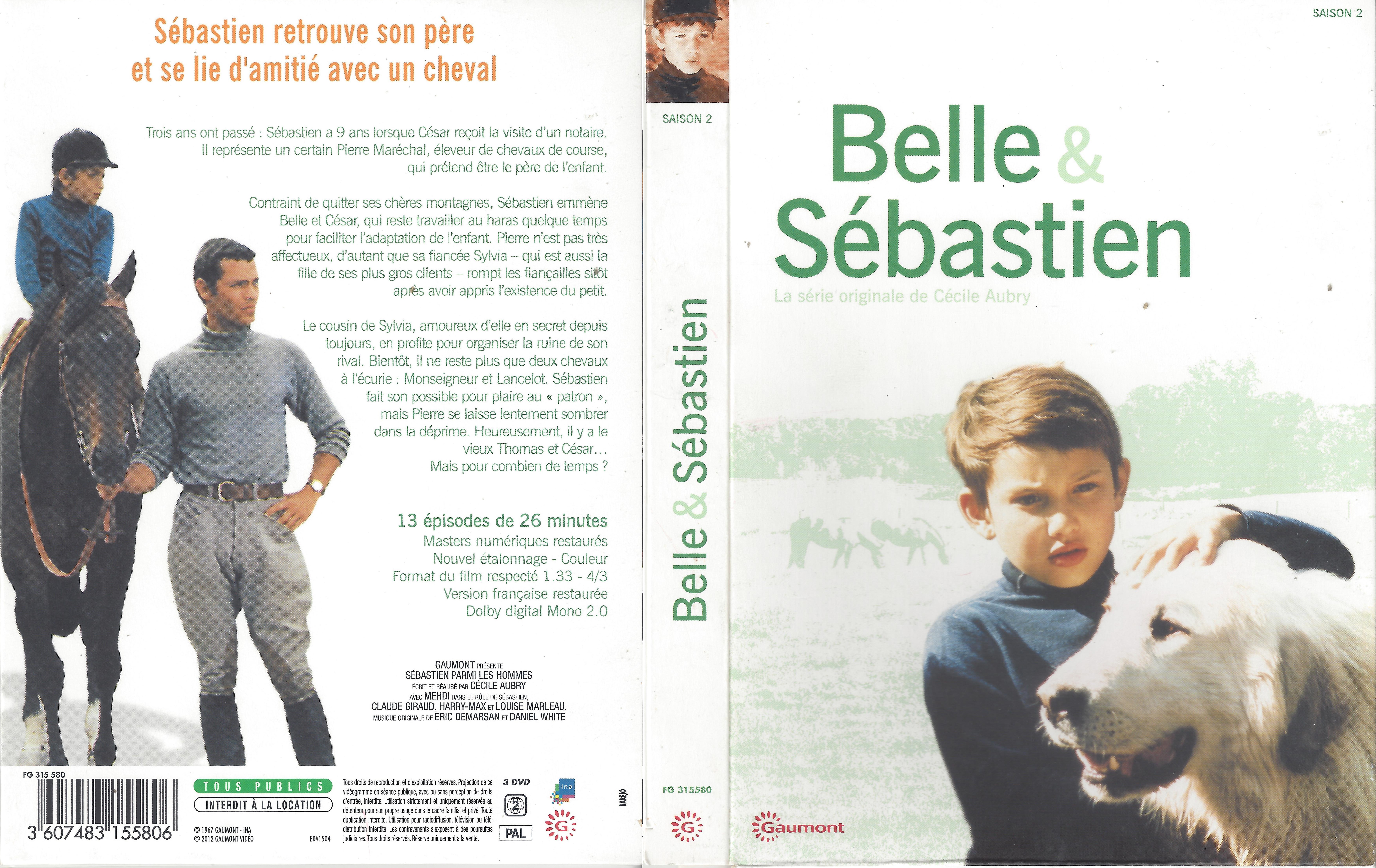 Jaquette DVD Belle et Sebastien saison 2 COFFRET