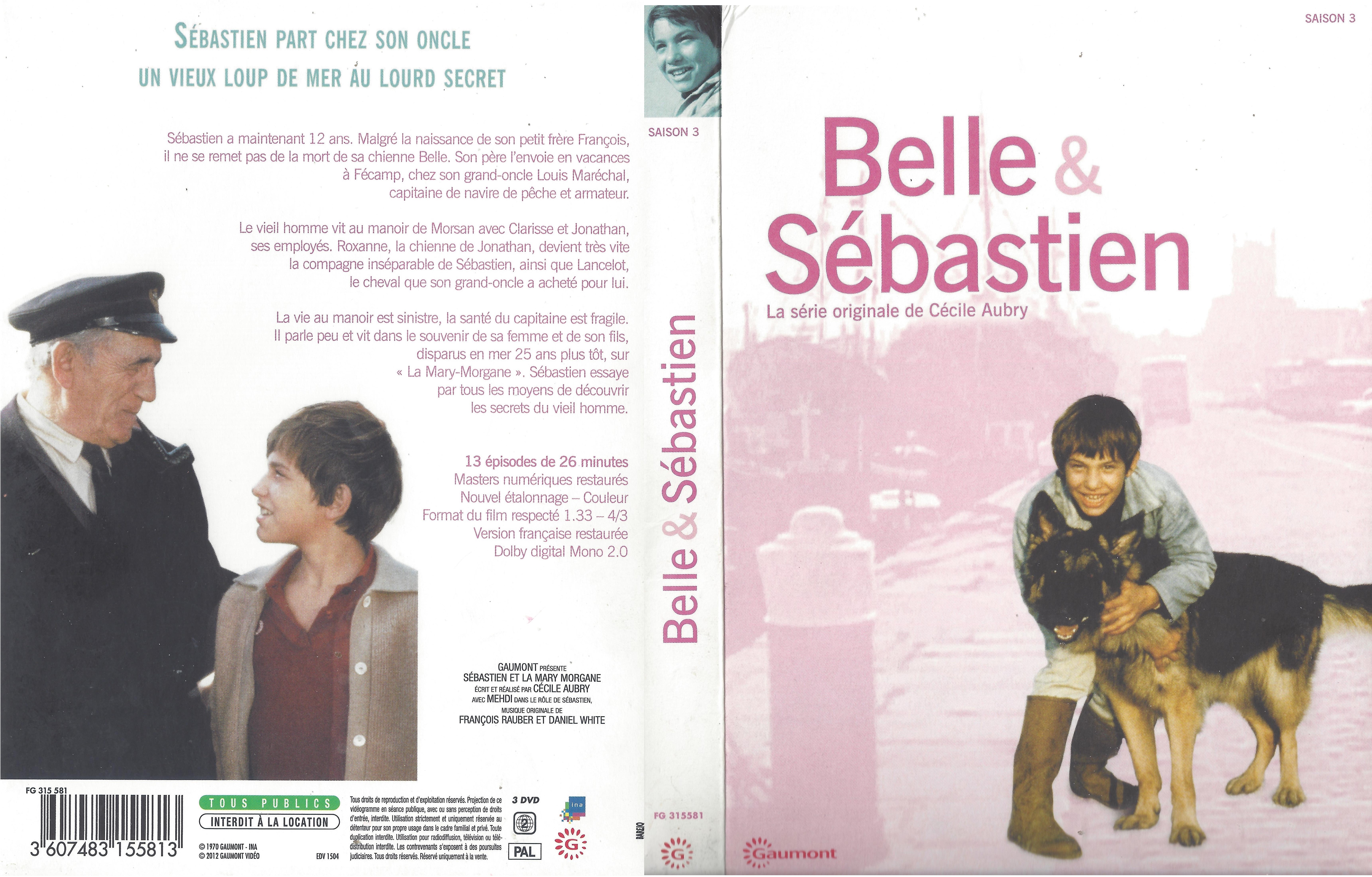 Jaquette DVD Belle et Sebastien saison 3 COFFRET