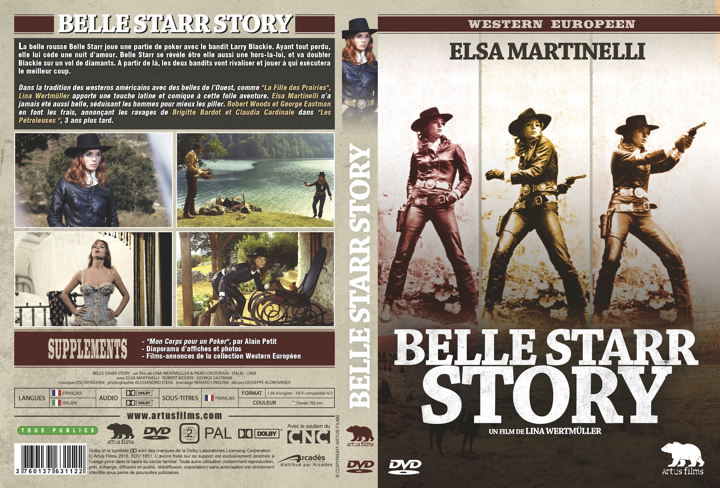 Jaquette DVD Belle starr story