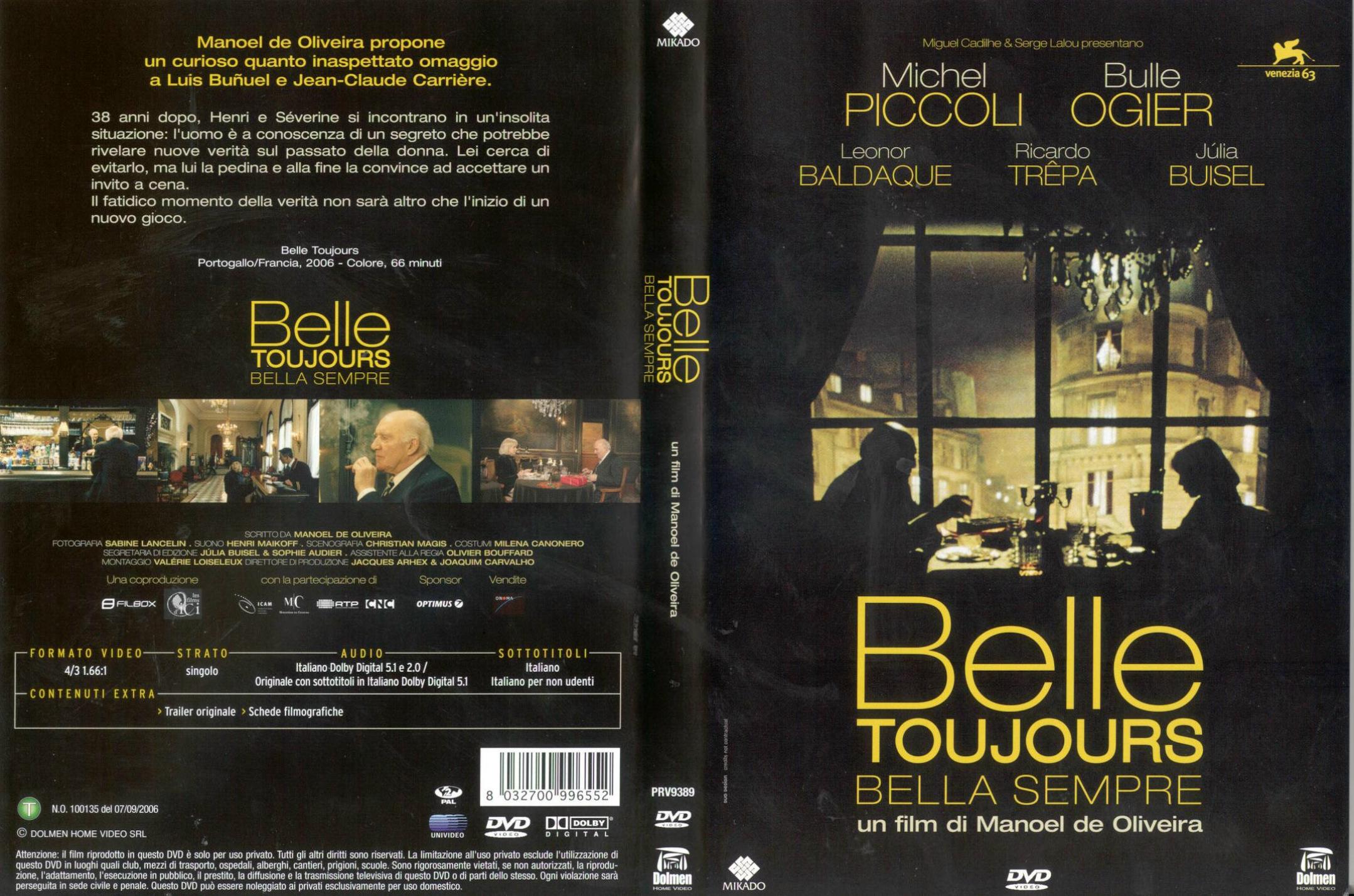 Jaquette DVD Belle toujours