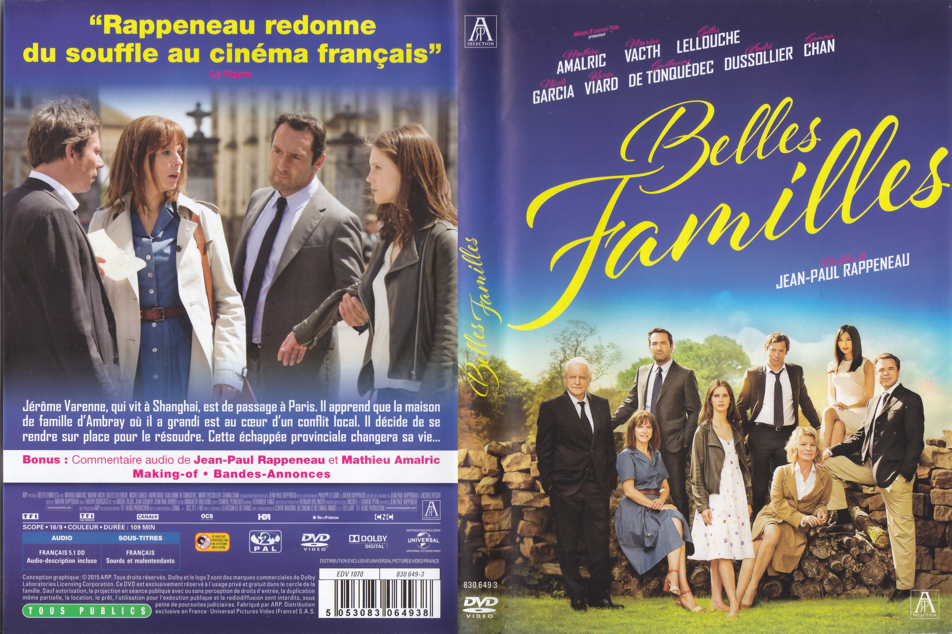 Jaquette DVD Belles Familles